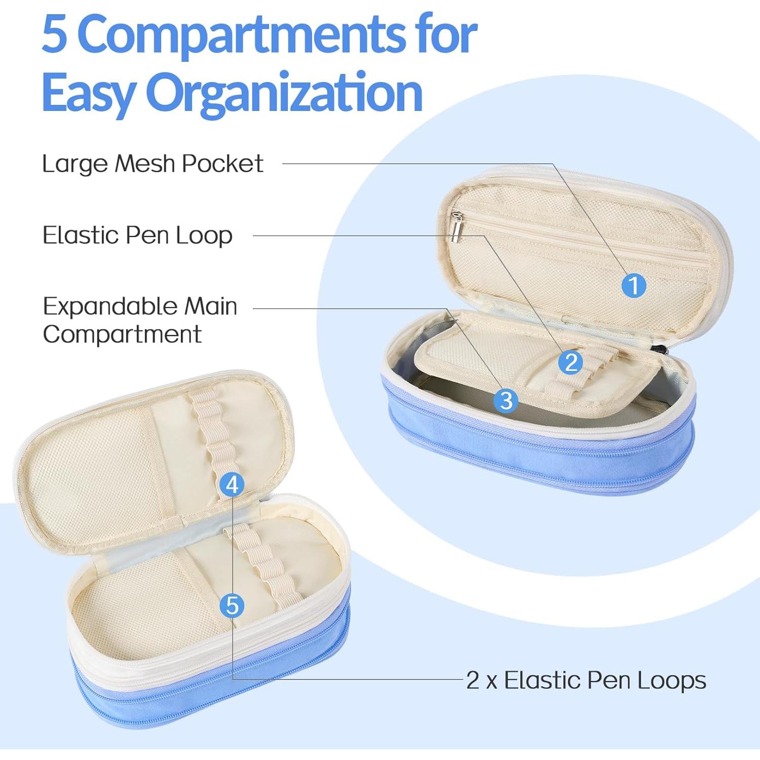 Estuche Expandible Sooenz, Organizador de Lápices 22x11cm