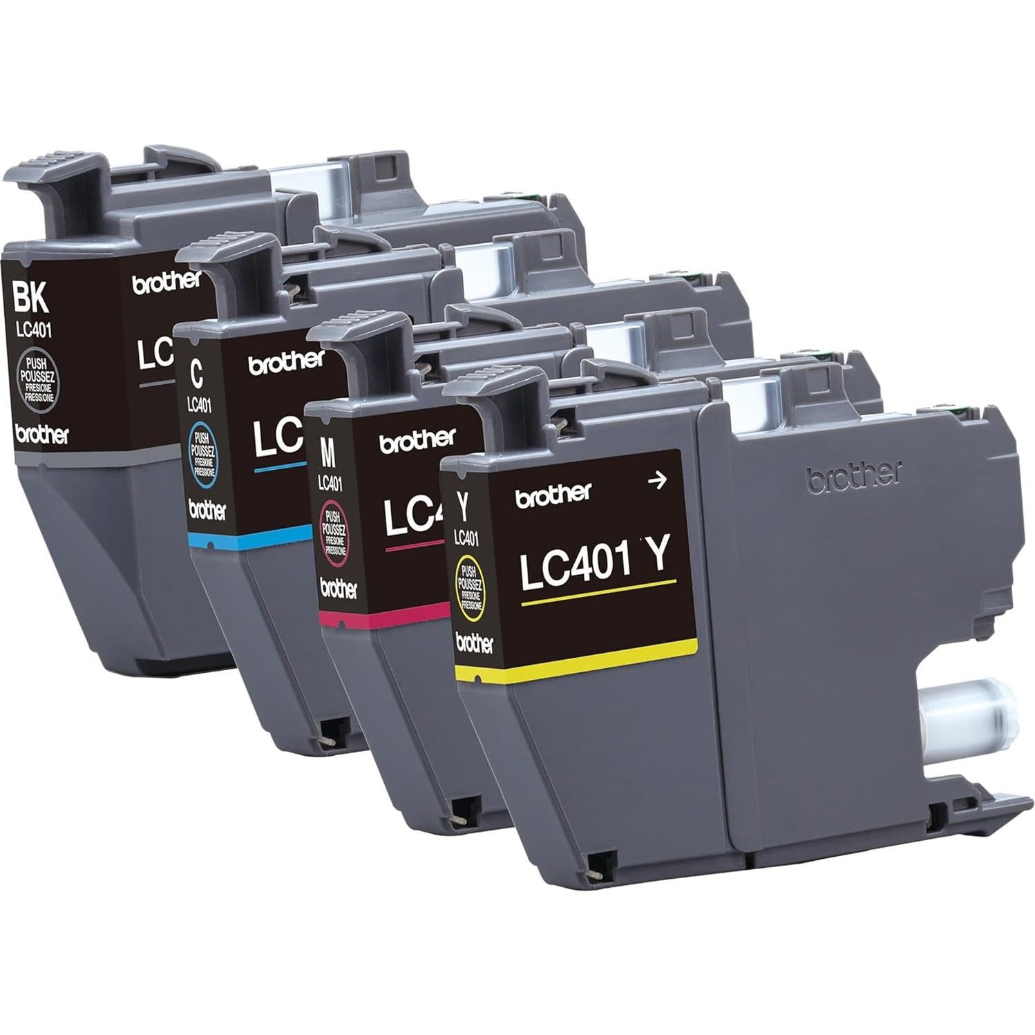 Cartuchos de tinta Brother LC4014PKS - Negro, Cian, Magenta, Amarillo