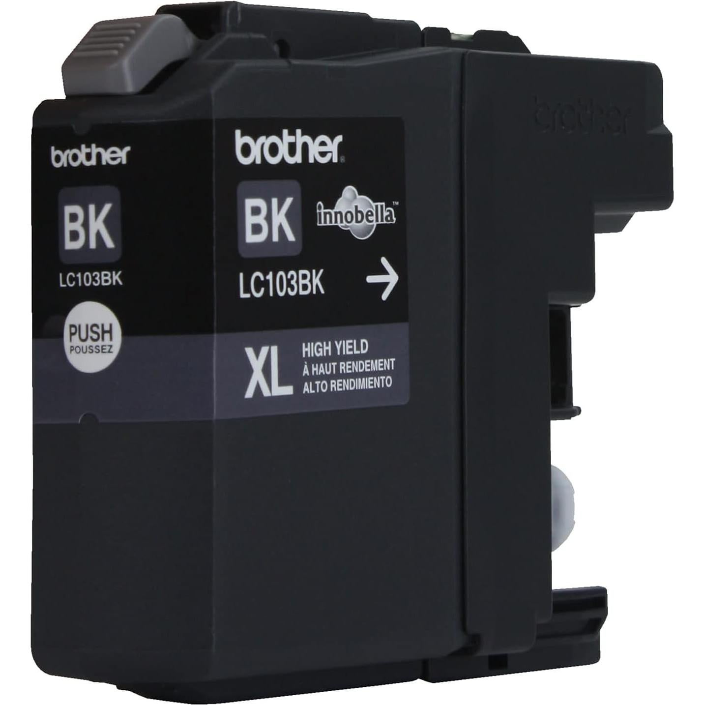 Cartucho de Tinta Negra Brother LC103BK - Alto Rendimiento 600 Páginas