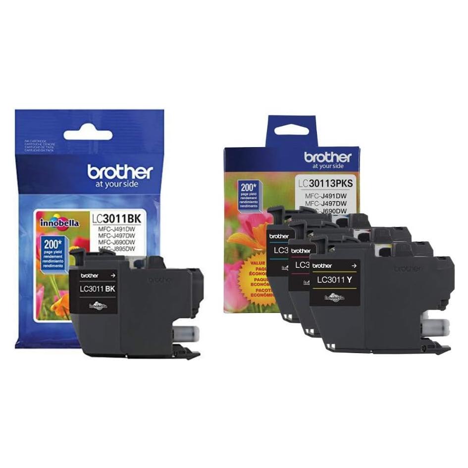 Cartuchos de Tinta Brother LC3011BK/Cian/Magenta/Amarillo