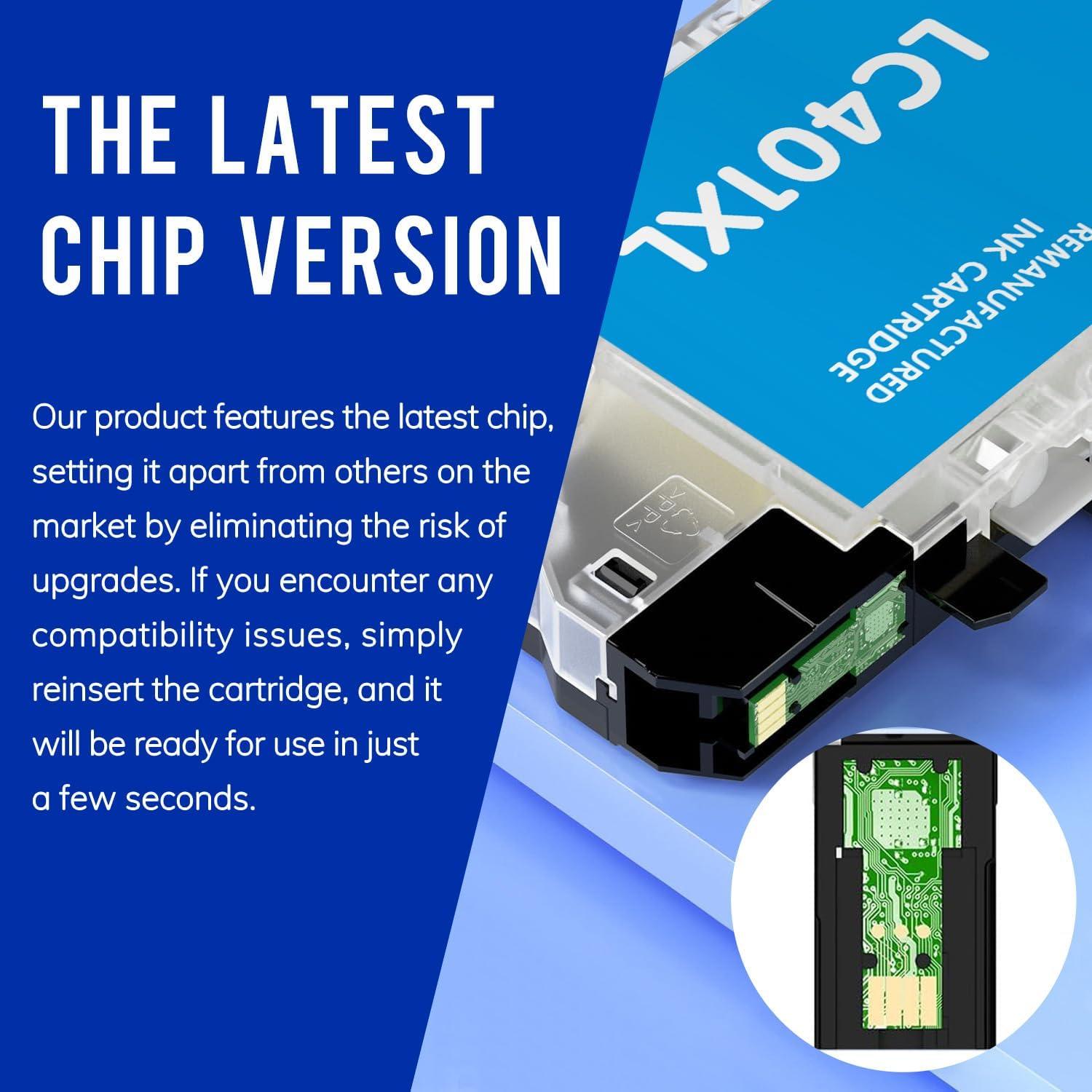 Cartuchos de tinta Valinkso LC401XL compatibles para Brother