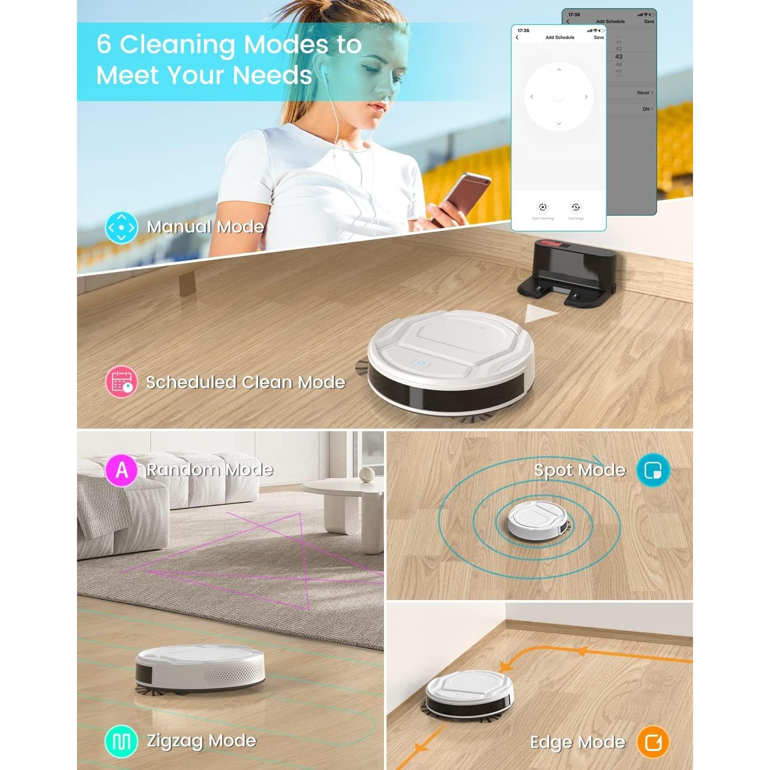 Lefant M210P Robot Vacuum with Remote Control