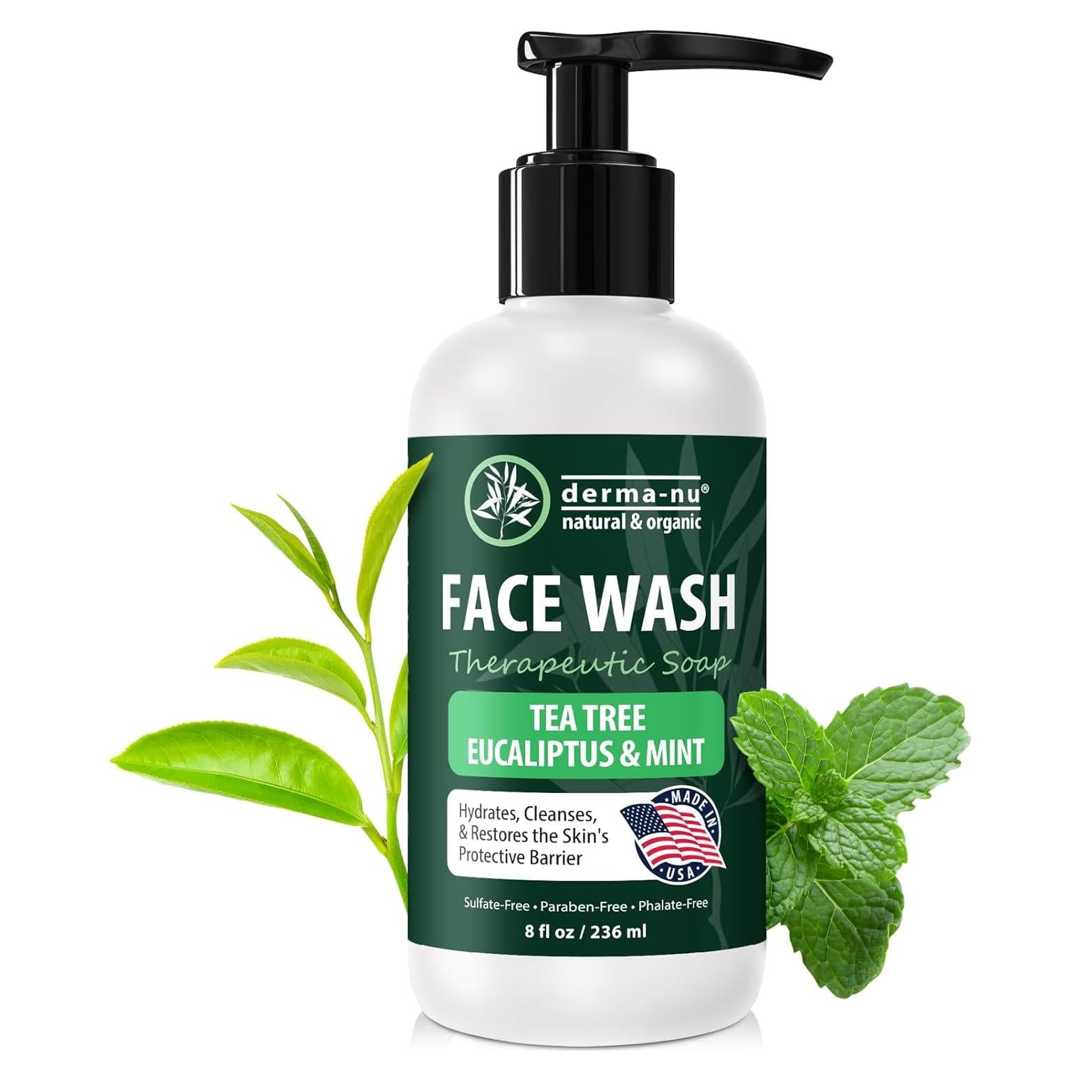 Limpiador Facial Suave Derma-nu 226.8g para Piel Sensible