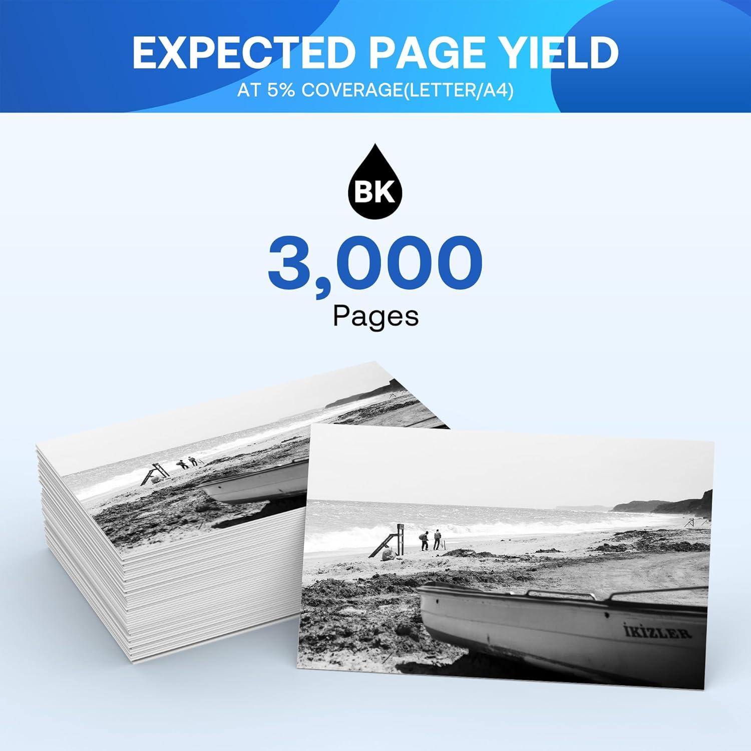 Compatible Toner Cartridge Replacement for Brother TN760 TN-760 TN730 with HL-L2350DW HL-L2370DW MFC-L2750DW DCP-L2550DW Printer (Black 4 Pack)