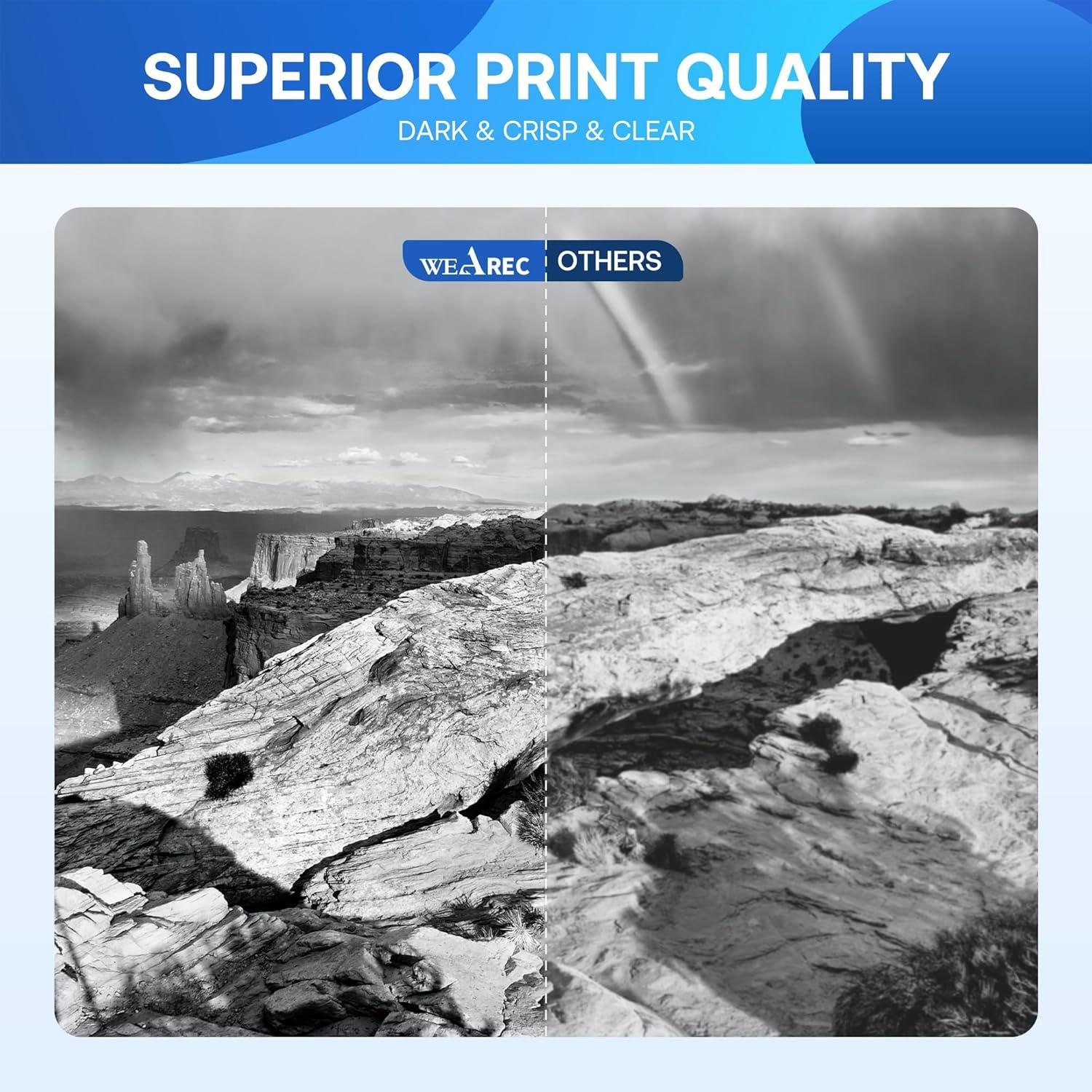 Compatible Toner Cartridge Replacement for Brother TN760 TN-760 TN730 with HL-L2350DW HL-L2370DW MFC-L2750DW DCP-L2550DW Printer (Black 4 Pack)