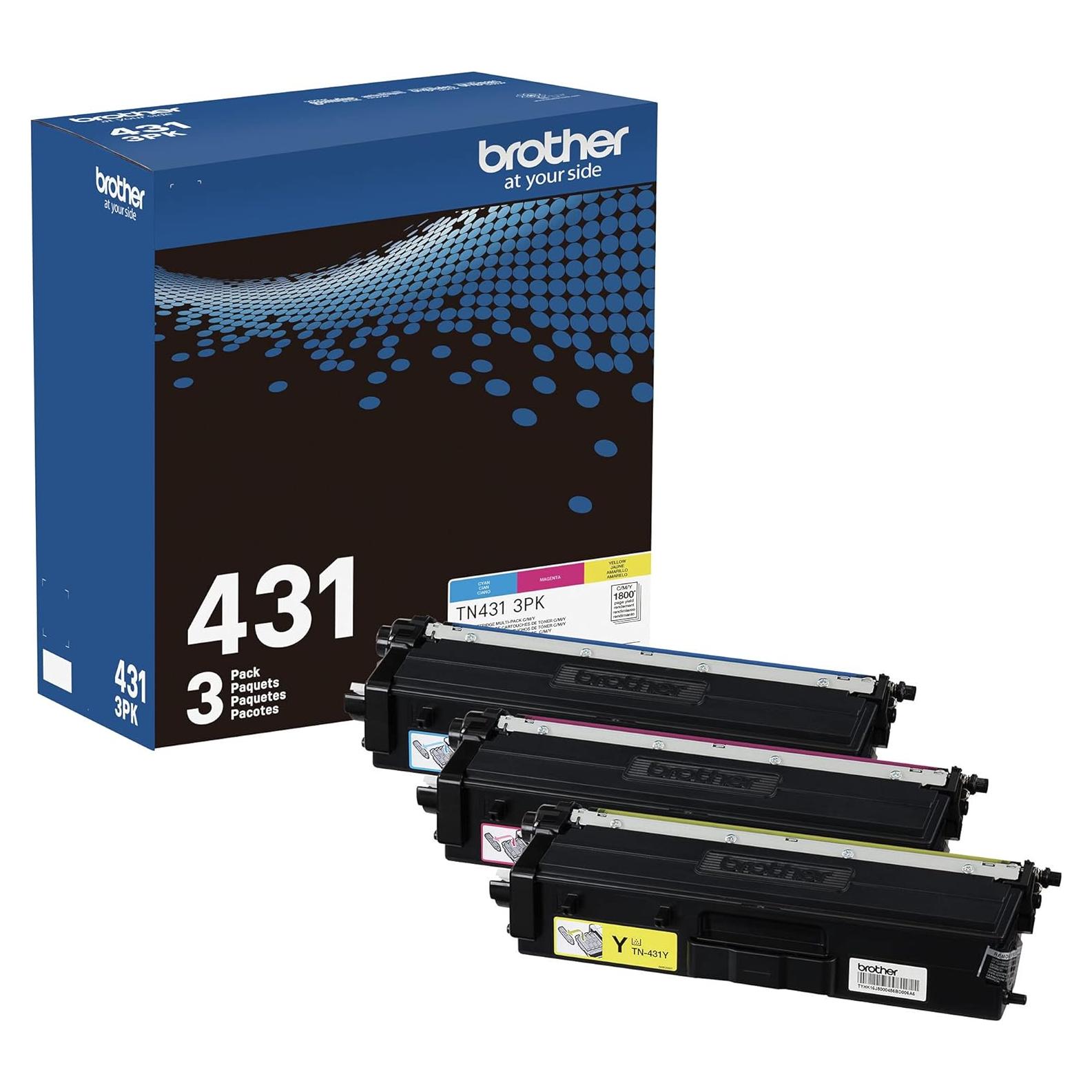 Cartucho de Tóner Brother TN431 3PK Cian Magenta Amarillo