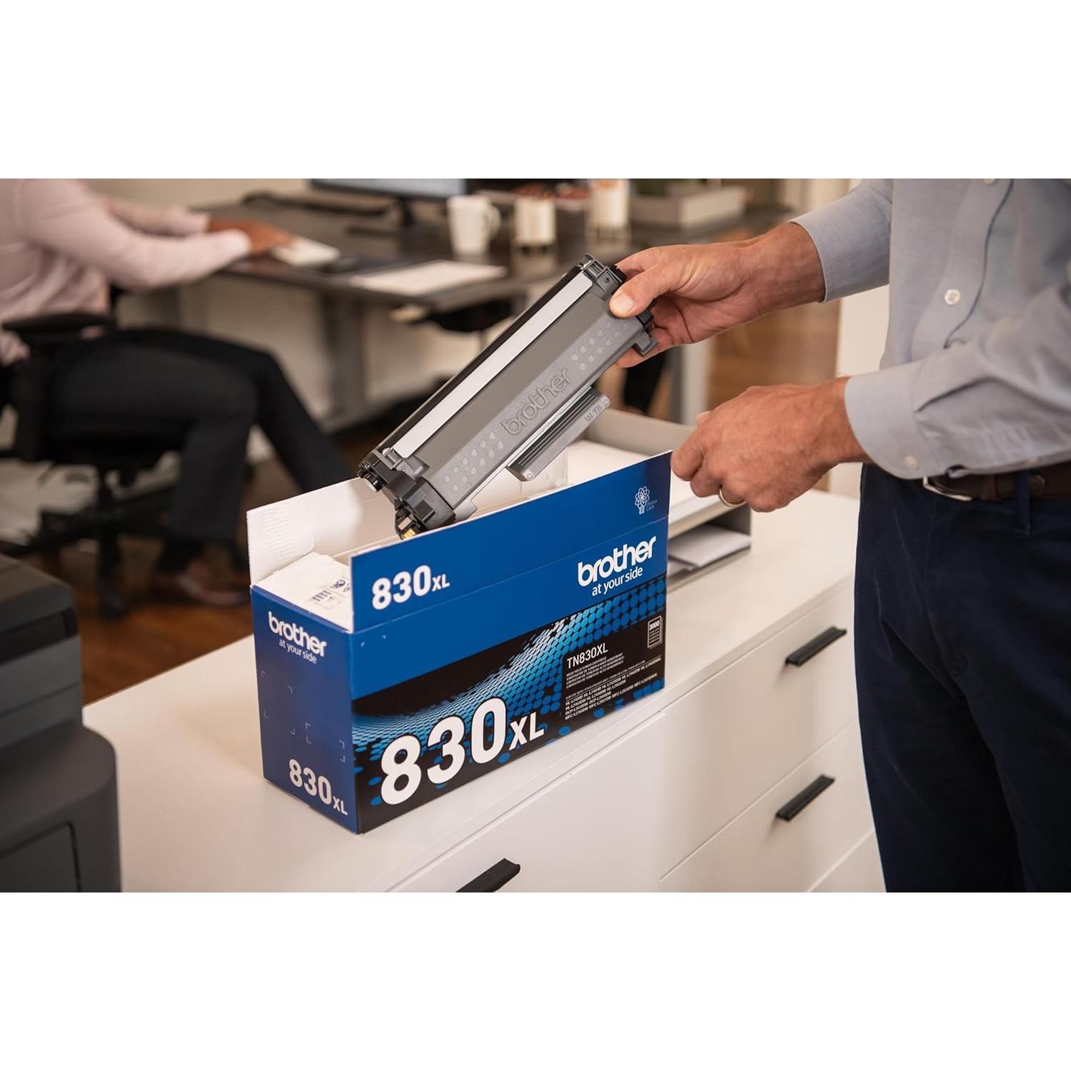 Cartucho de Tóner Brother TN830XL Negro Alto Rendimiento 3000 Páginas