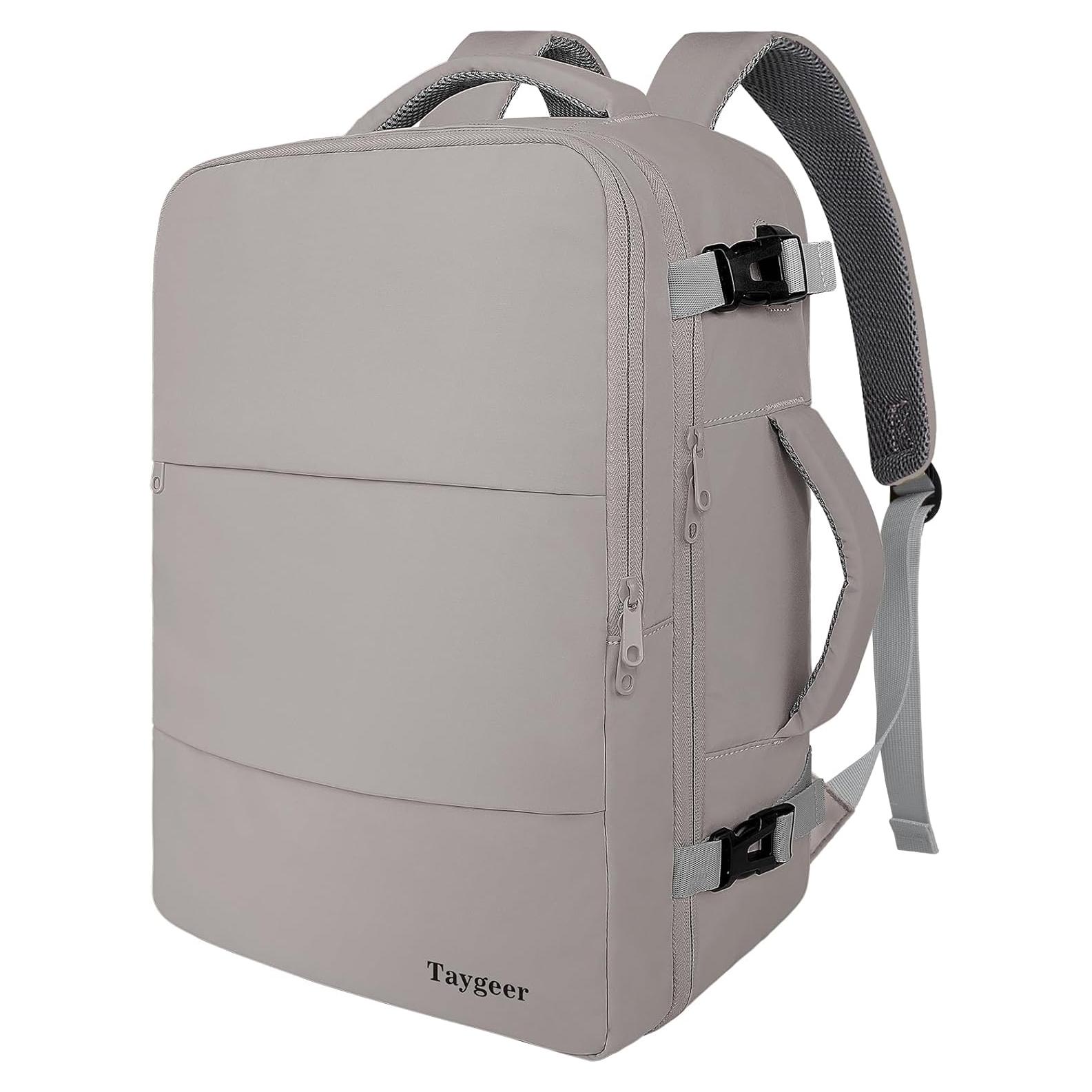 Mochila Taygeer para Portátil 15.6" Marrón para Mujeres