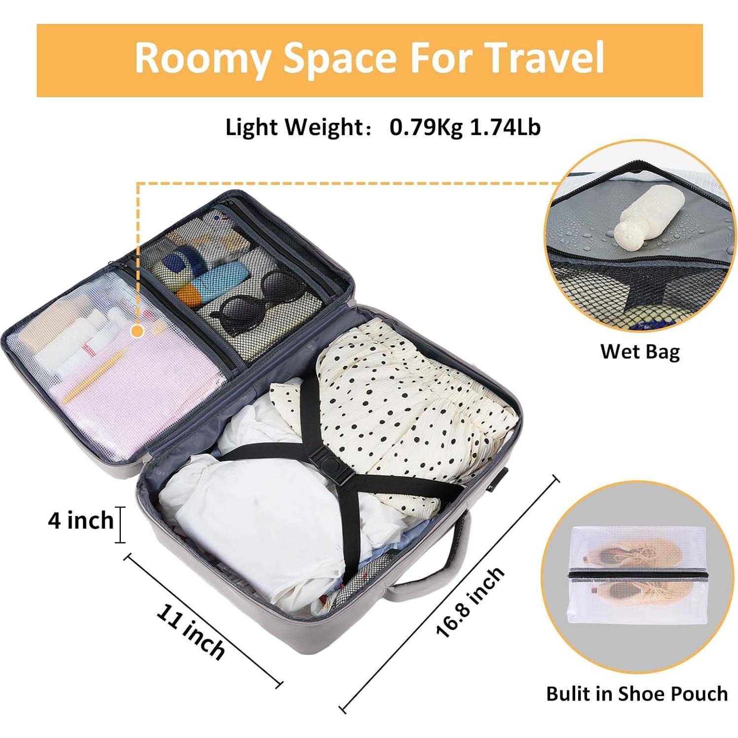 Mochila Taygeer para Portátil 15.6" Marrón para Mujeres