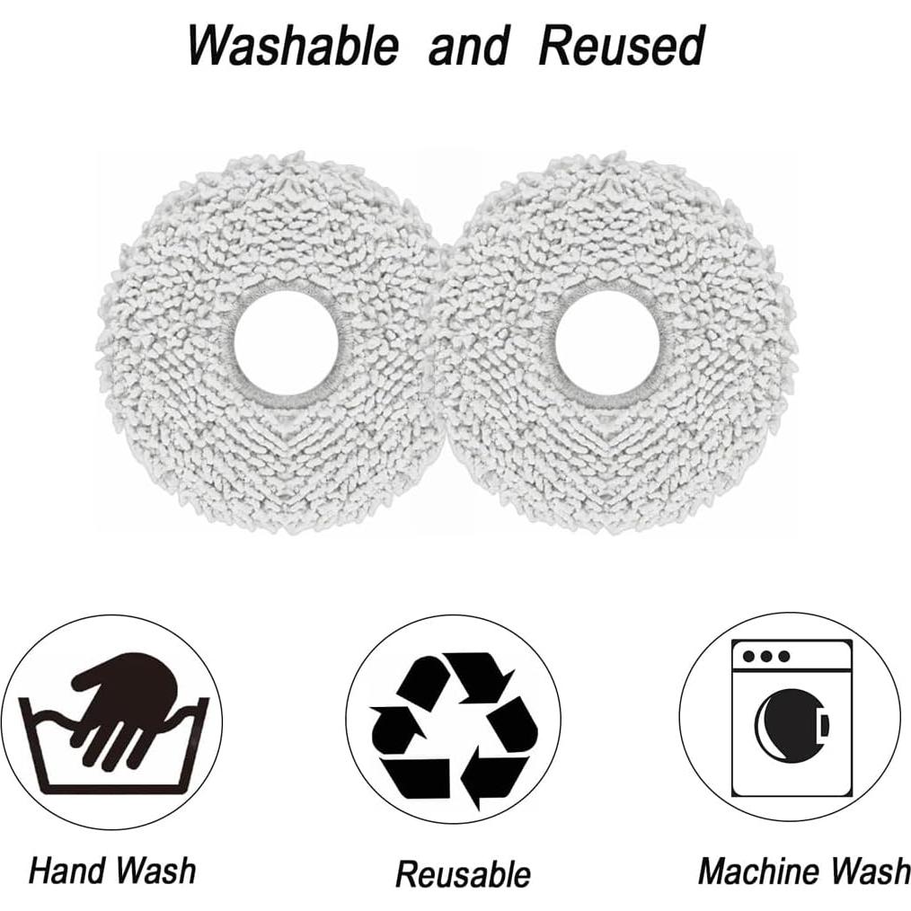 12 Almohadillas de Mopa Microfibra para Ecovacs Deebot T30s