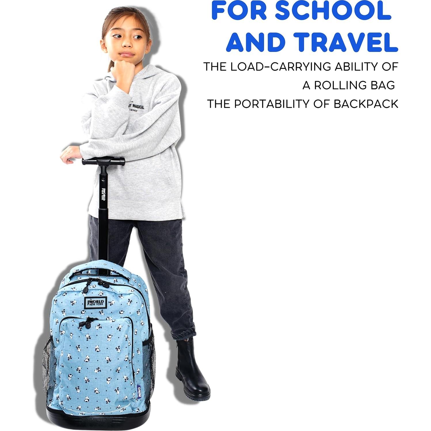 Mochila Rodante J World New York RBS-17 Negra 1.59 kg