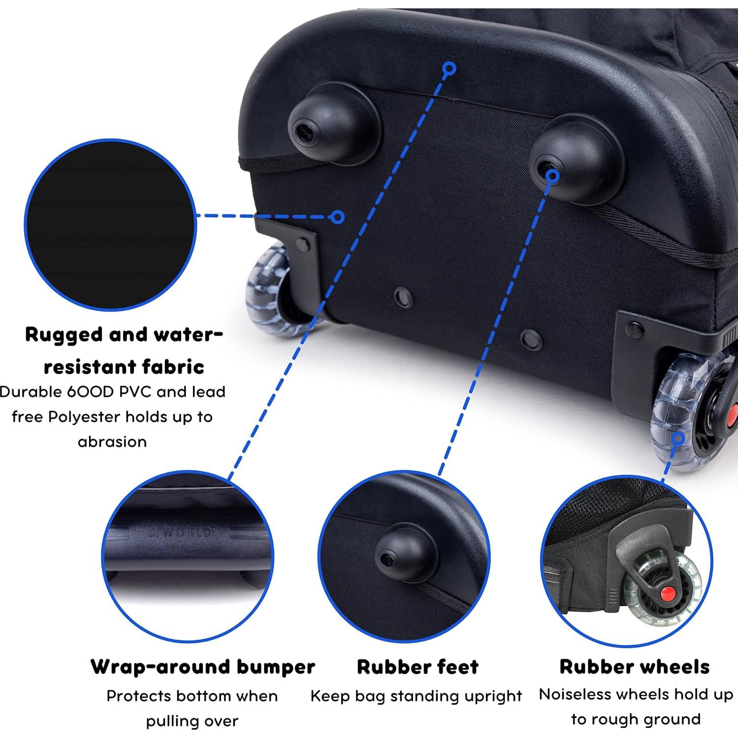 Mochila Rodante J World New York RBS-17 Negra 1.59 kg