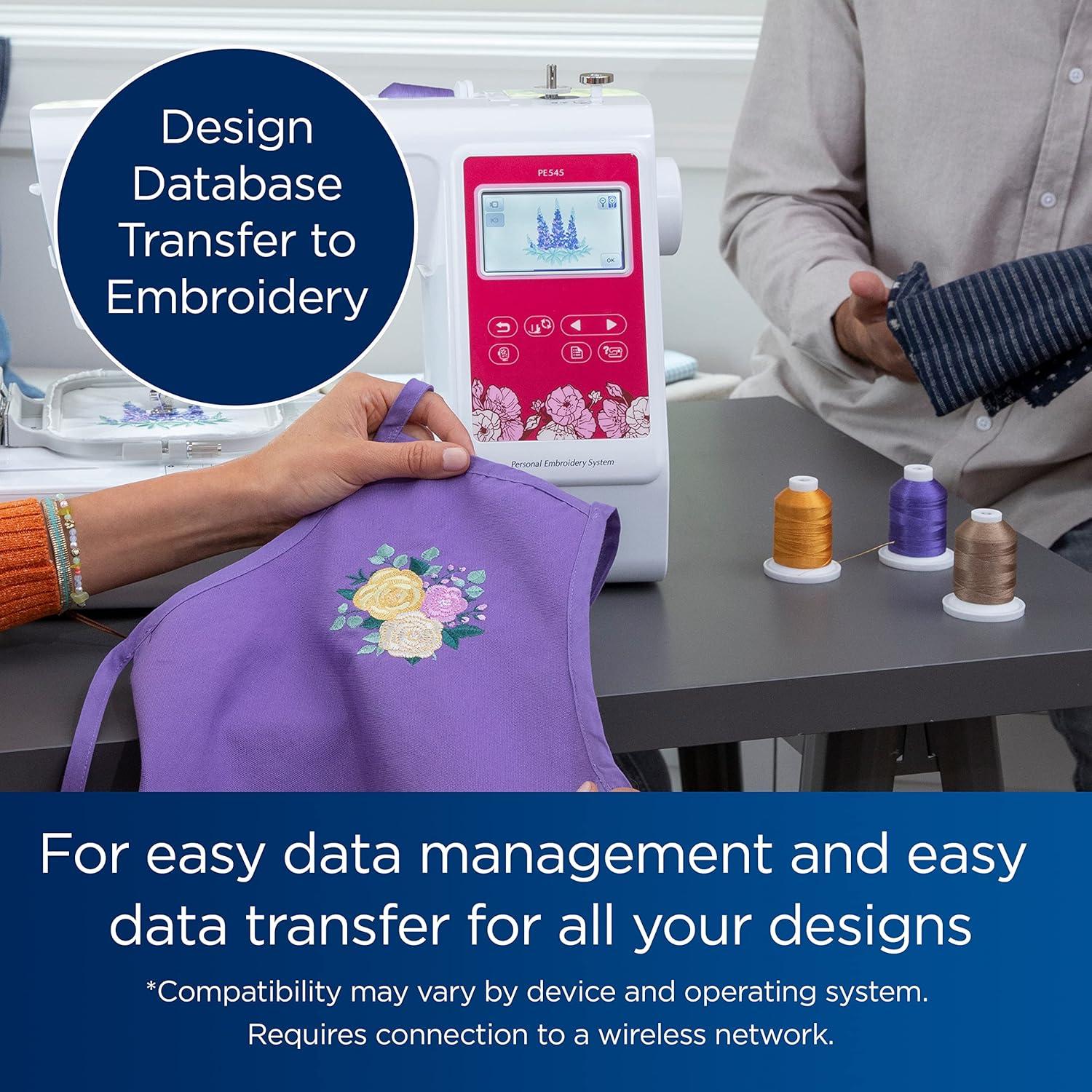 Máquina de Bordar Brother PE545 Inalámbrica 135 Diseños 10x10cm