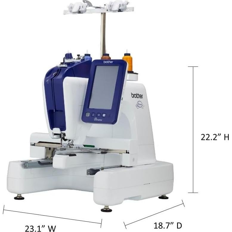 Persona PRS100 Single Needle Embroidery Machine with 4-Spool Thread Stand and Free Arm Embroidery