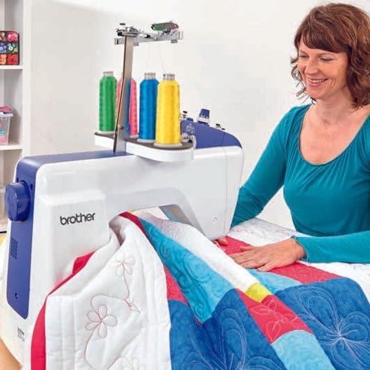 Persona PRS100 Single Needle Embroidery Machine with 4-Spool Thread Stand and Free Arm Embroidery