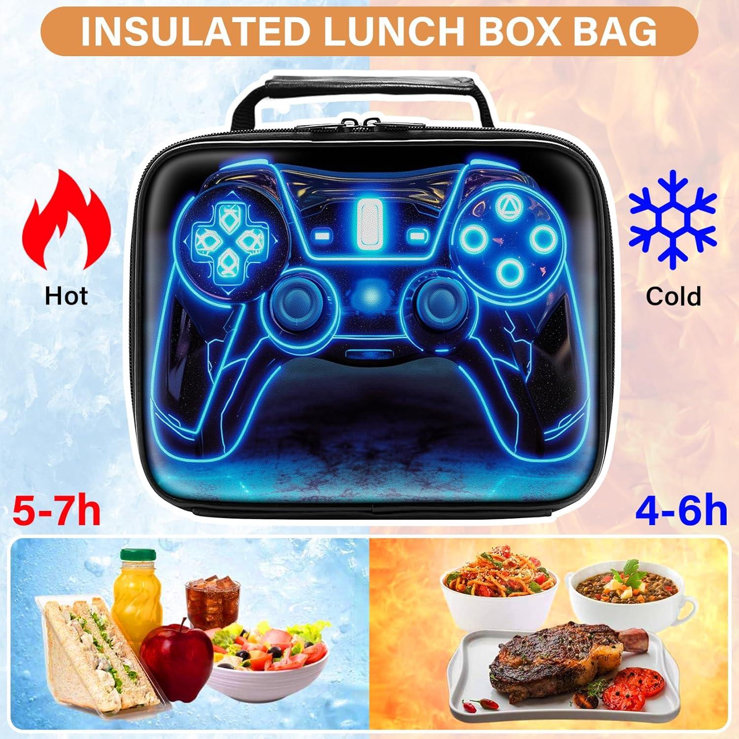 Caja de Almuerzo Gamer Fitvc 26x21x8 cm Insulada