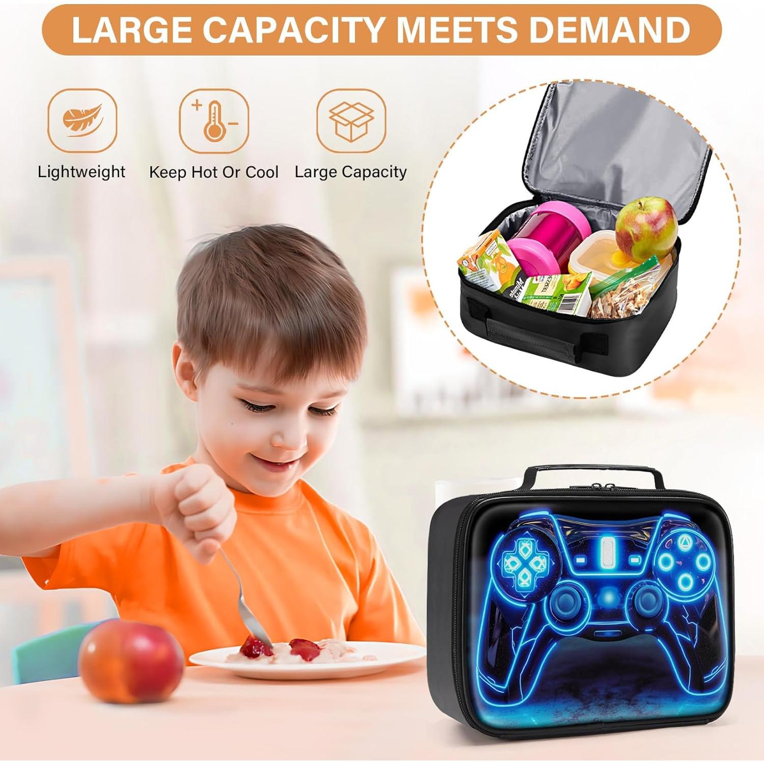 Caja de Almuerzo Gamer Fitvc 26x21x8 cm Insulada