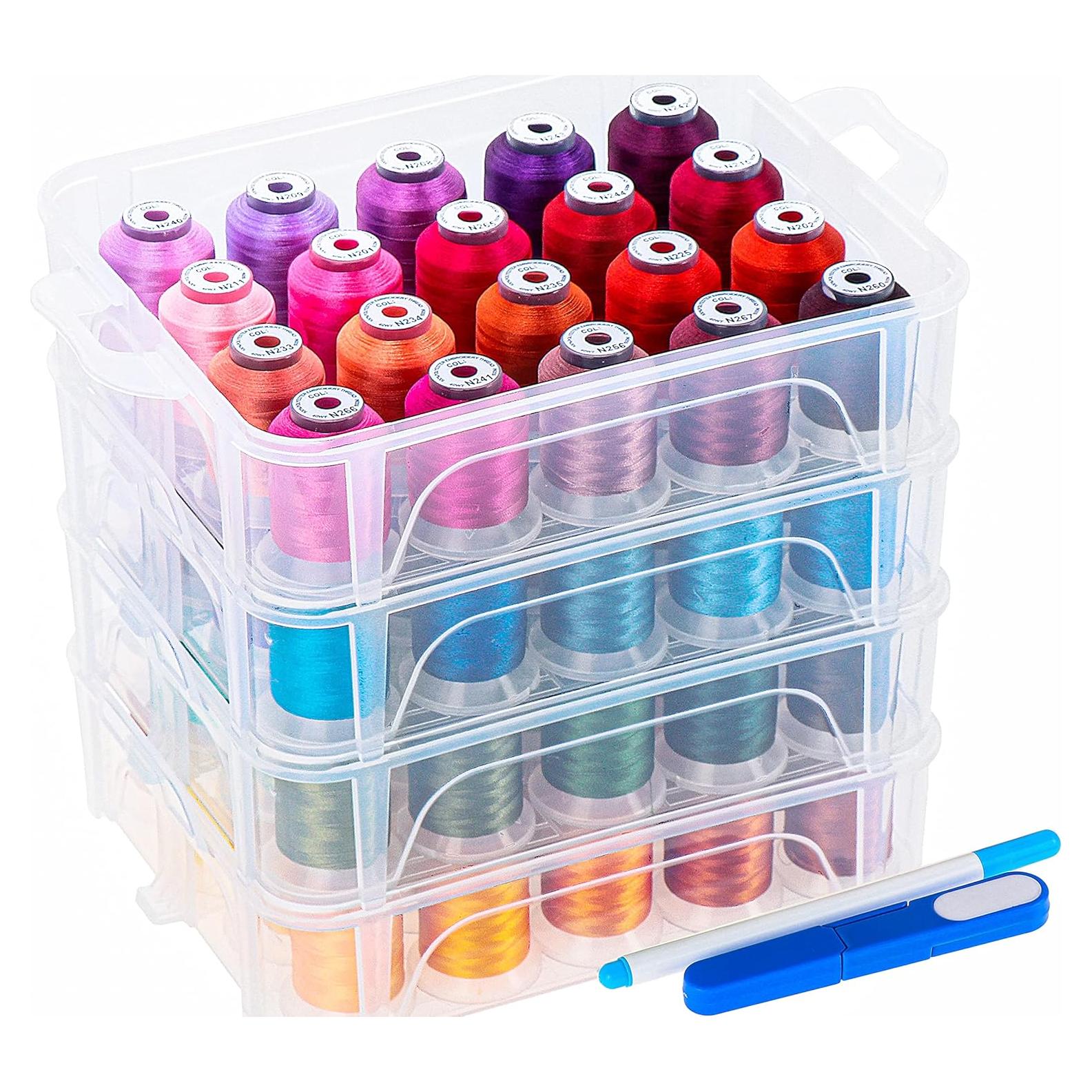 Kit de Hilo de Bordar Nuevo Brothread 80 Carretes 500m