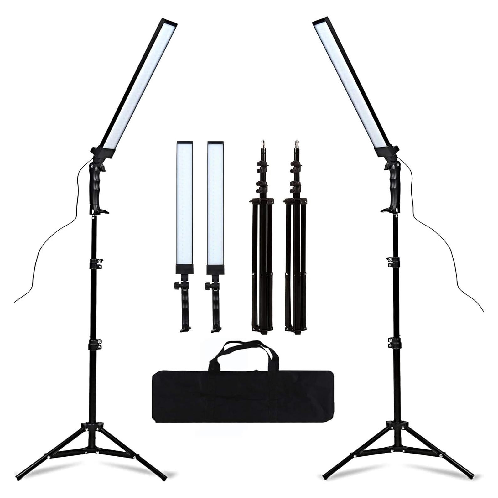 Kit de Iluminación LED GSKAIWEN 180 LED con Trípode 2m