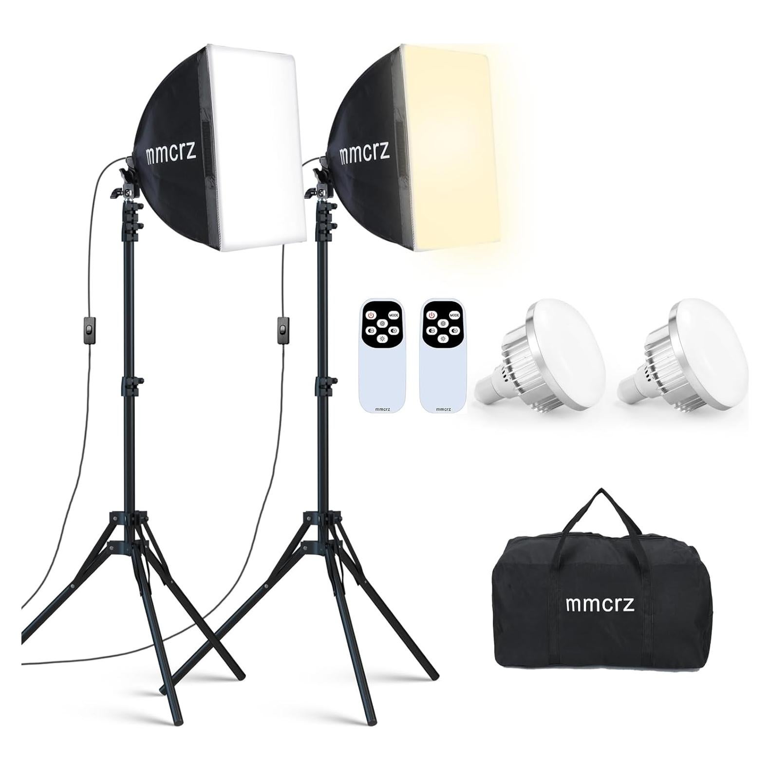 Kit de Iluminación Softbox Profesional mmcrz 2 Paquetes 16x16"