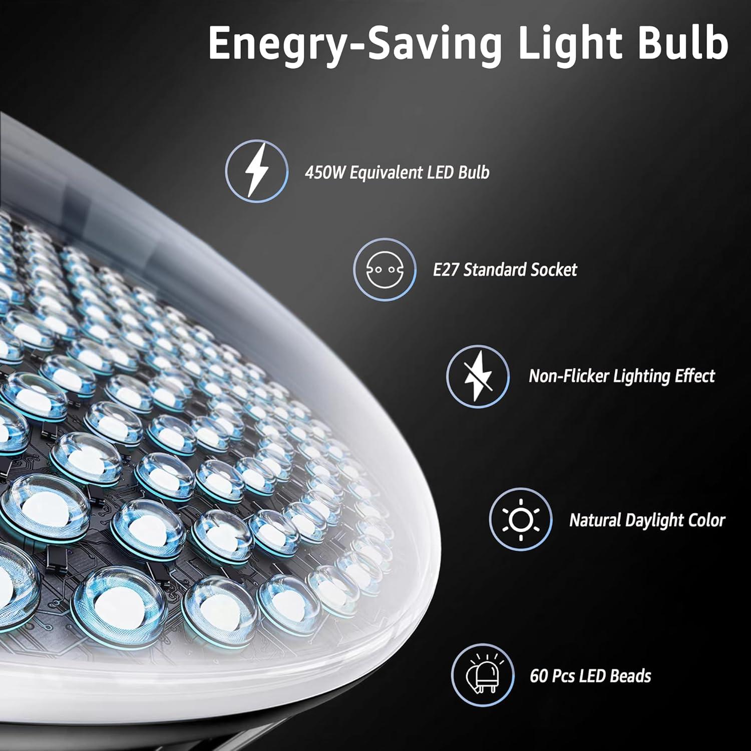 Kit de Iluminación Softbox NiceVeedi 40.64 cm con Trípode 160 cm