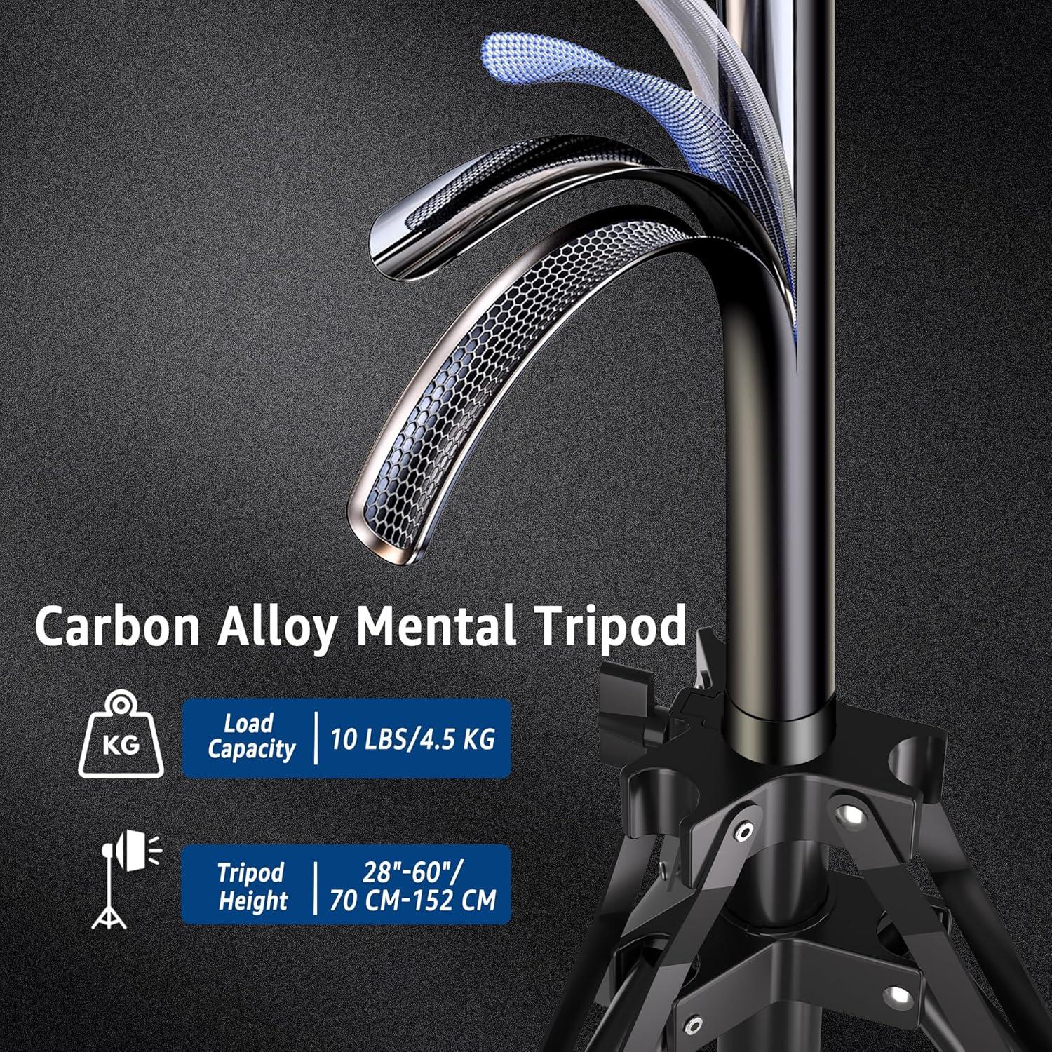 Kit de Iluminación Softbox NiceVeedi 40.64 cm con Trípode 160 cm