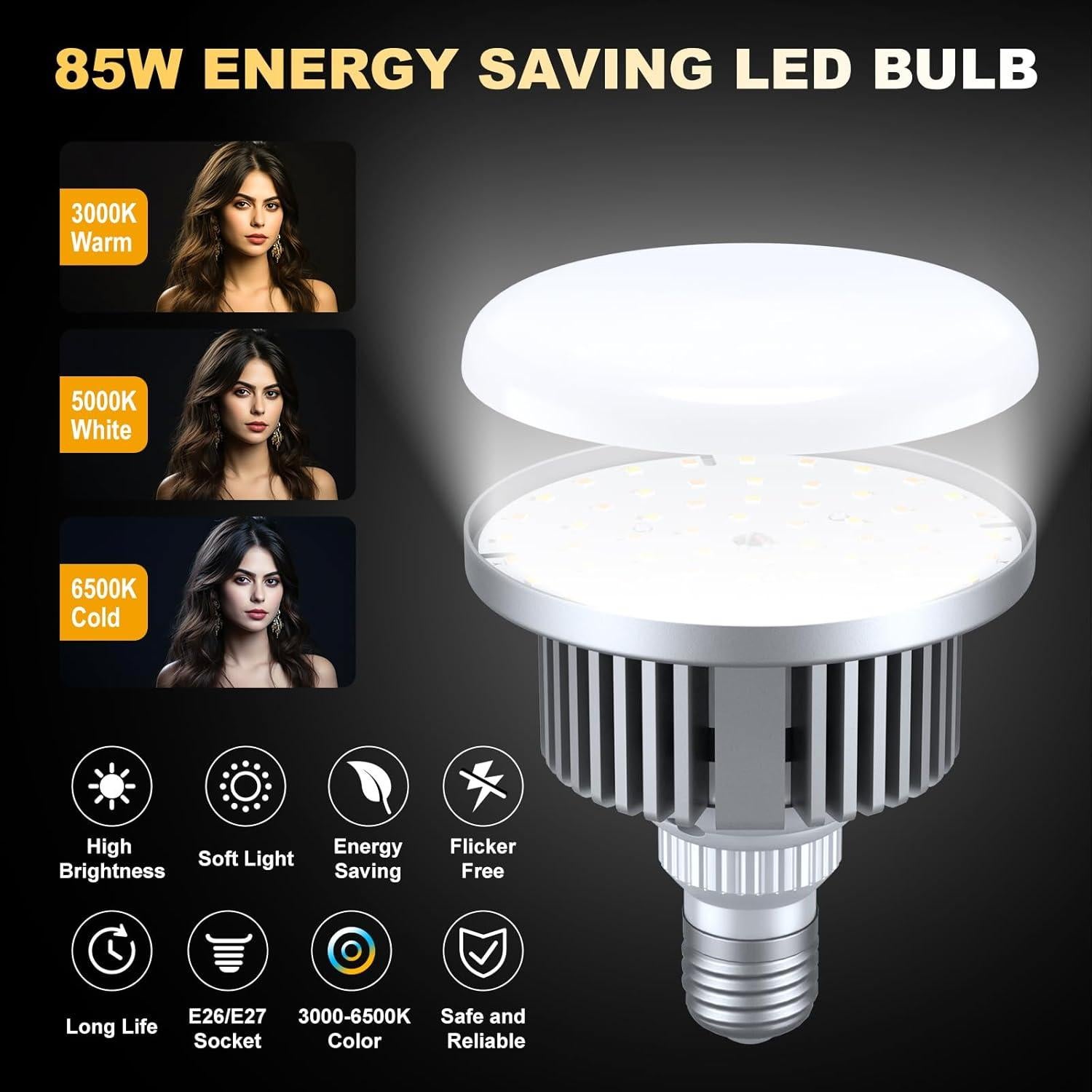 Kit de Iluminación Profesional LINCO con Softbox 40x40cm y LED 85W