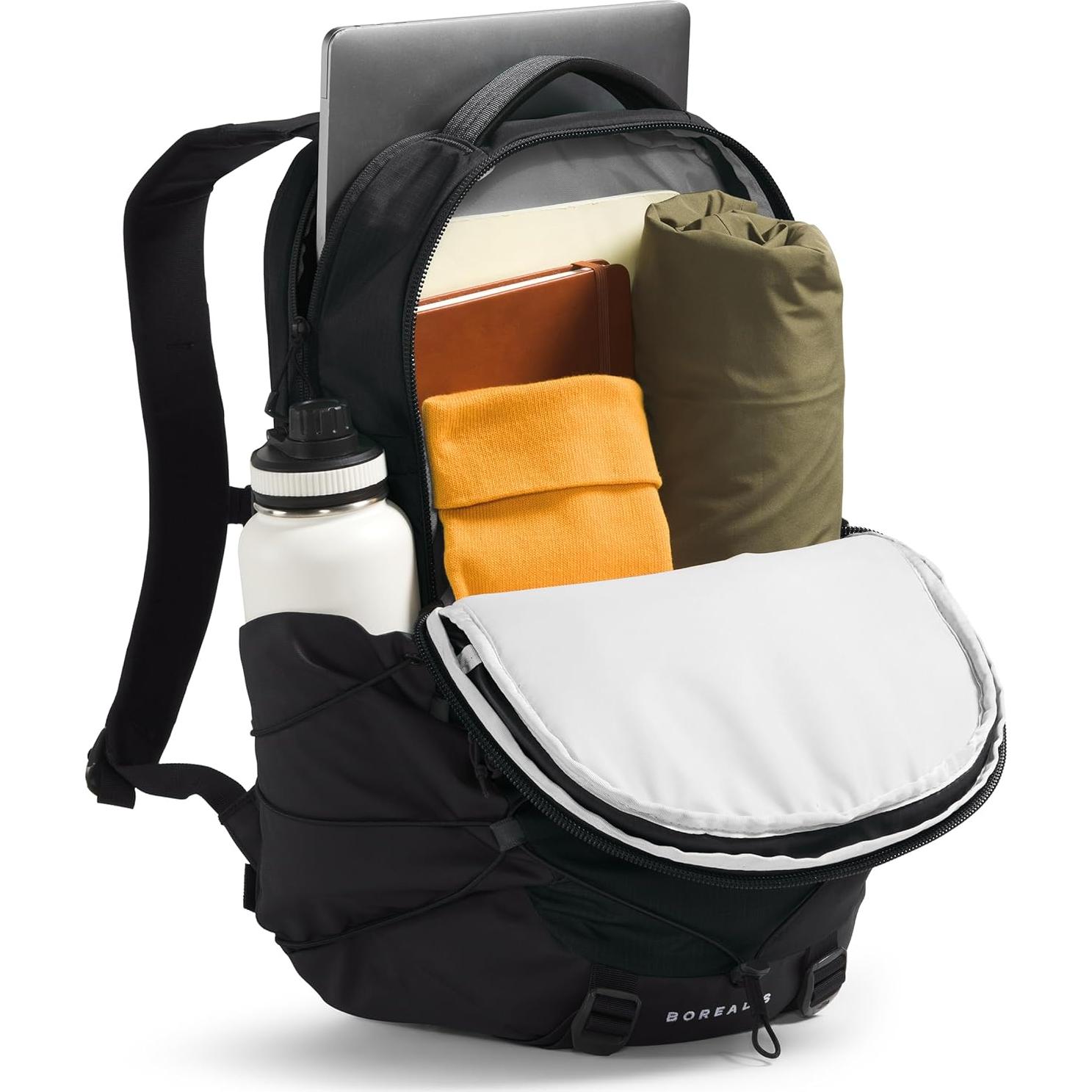 Borealis Commuter Laptop Backpack | Water Repellent Finish, 16" Laptop Sleeve, Large Main Compartment for Everyday Carry, TNF Black/TNF Black-NPF, One Size