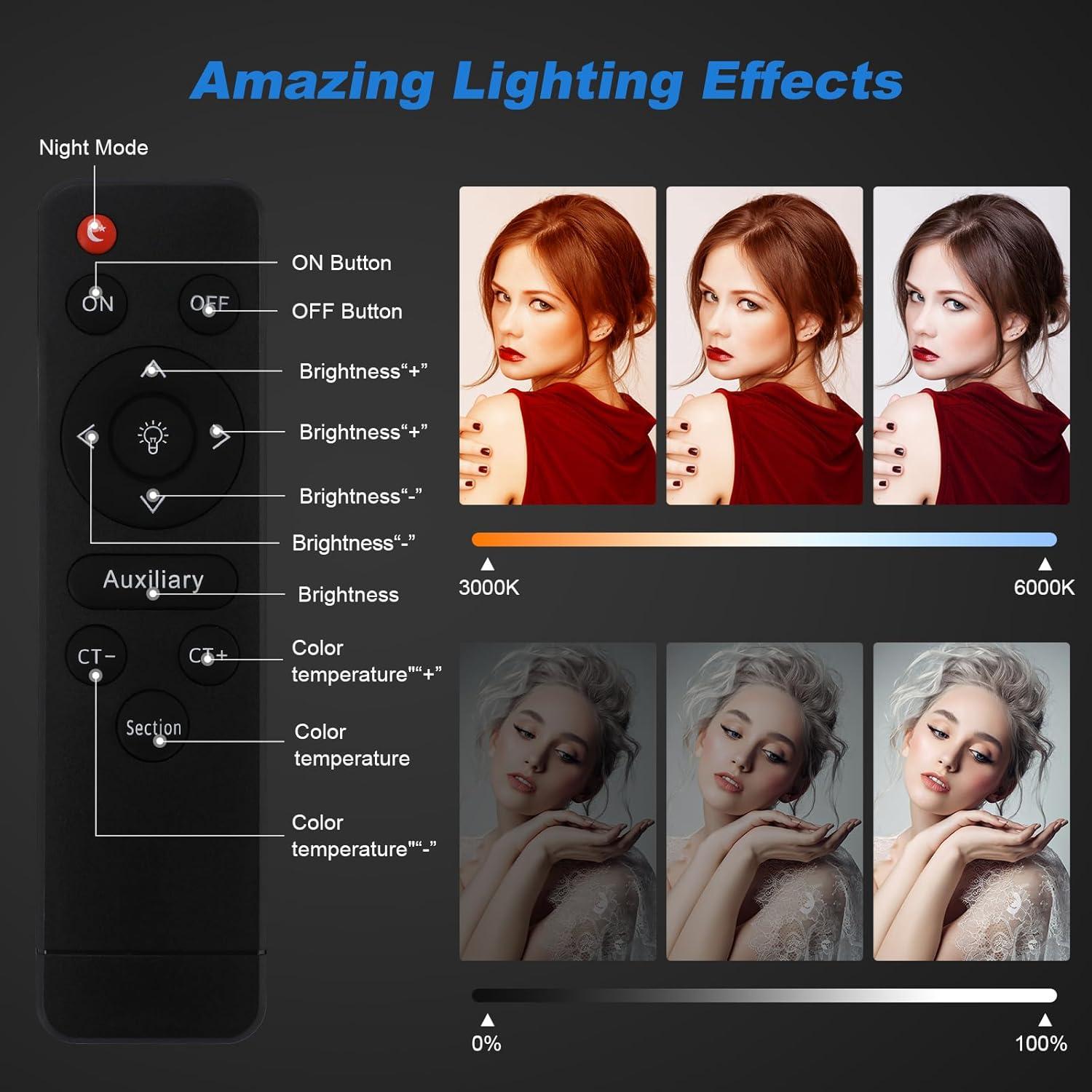 Kit de Iluminación Softbox Soonpho 55cm con Bombillas LED 85W