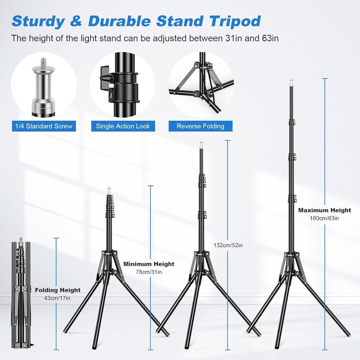Kit de Iluminación Softbox Soonpho 55cm con Bombillas LED 85W