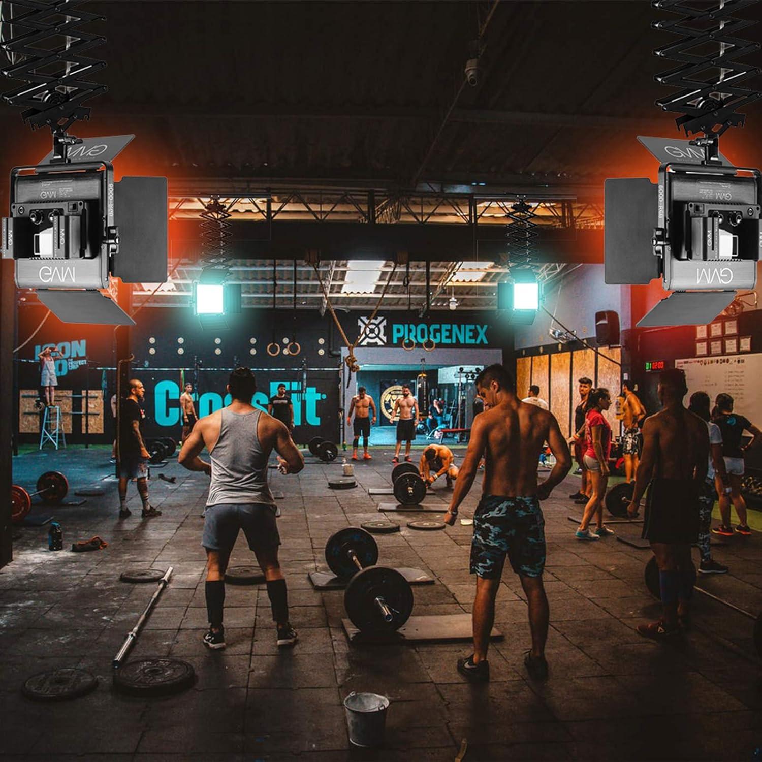 GVM Luz de Video LED RGB 800D - Kit de Iluminación 2 Paquetes