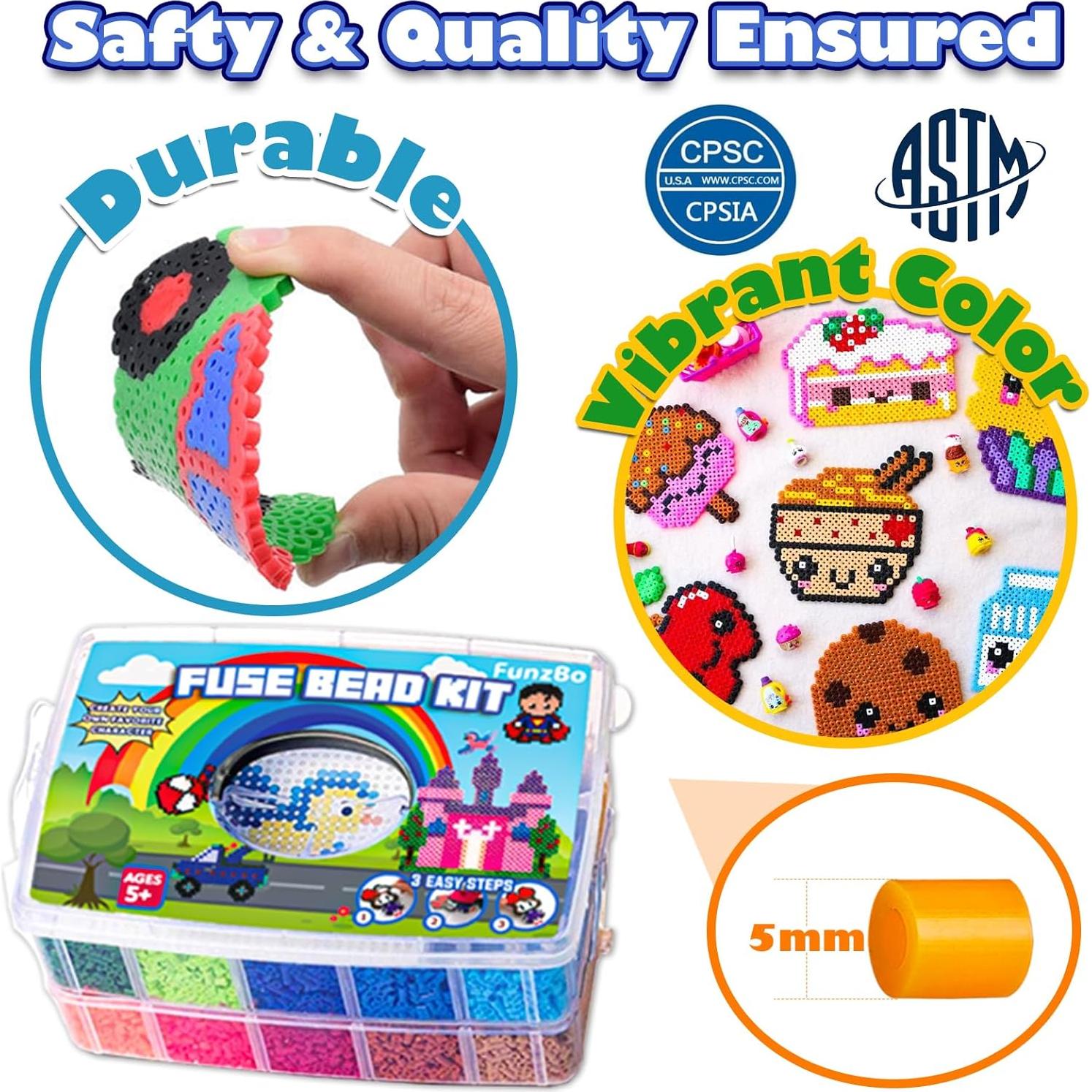 Kit de Perlas de Fusión FUNZBO 23000 Piezas 22 Colores