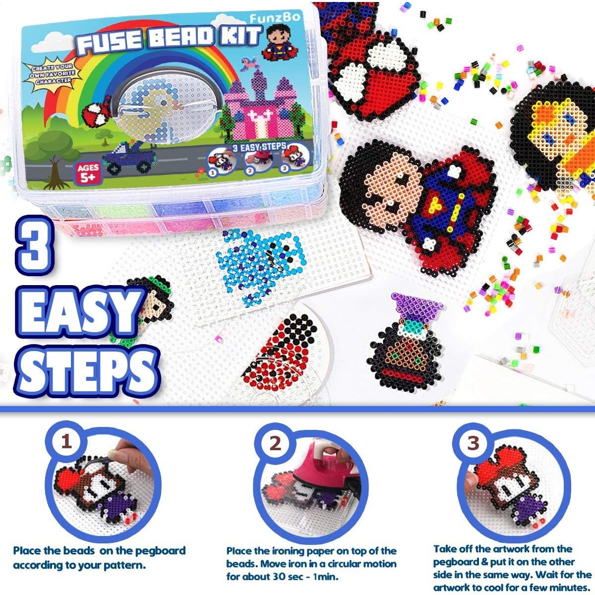 Kit de Perlas de Fusión FUNZBO 23000 Piezas 22 Colores