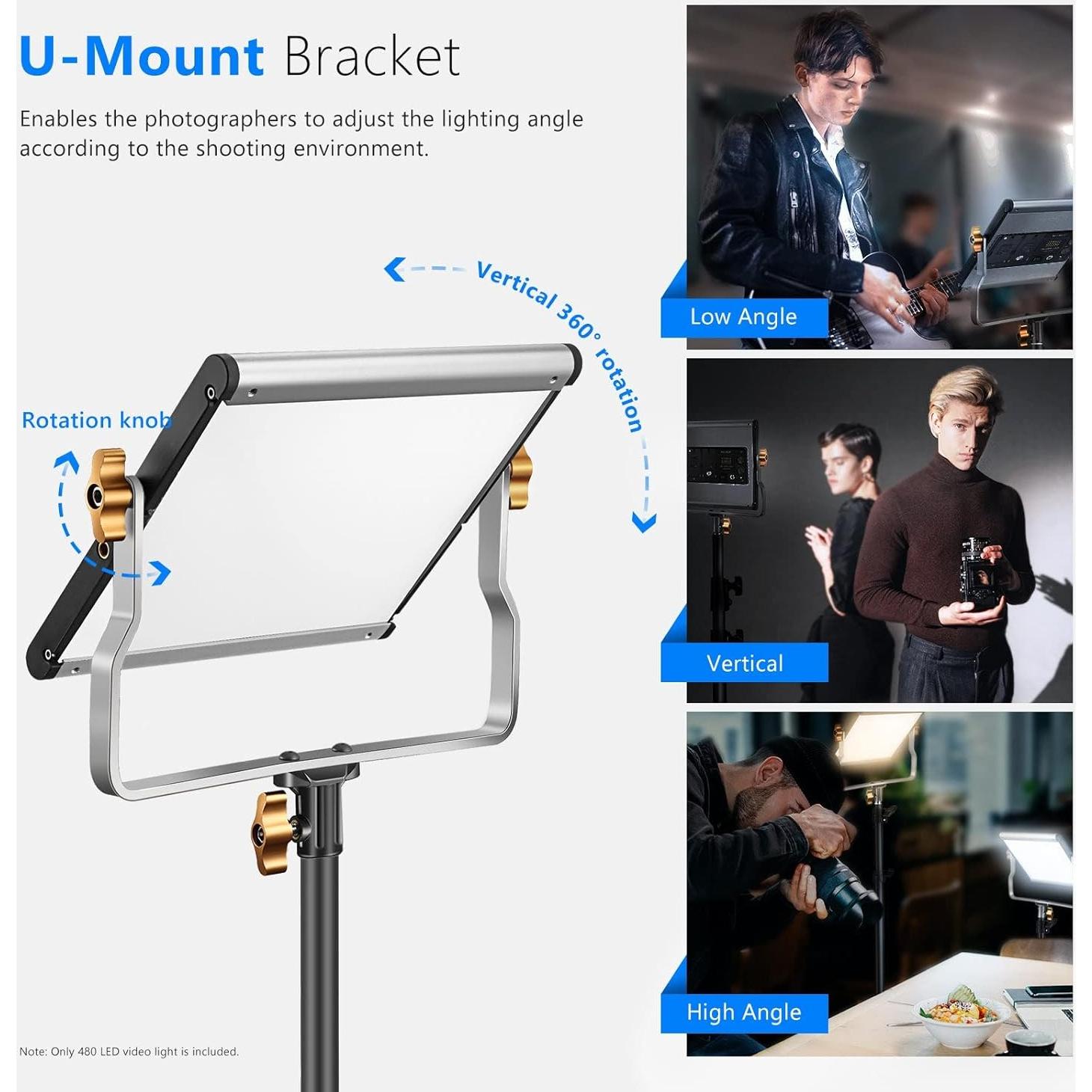 Luz LED Bi-Color Neewer 480 Perlas 3200-5600K con Soporte