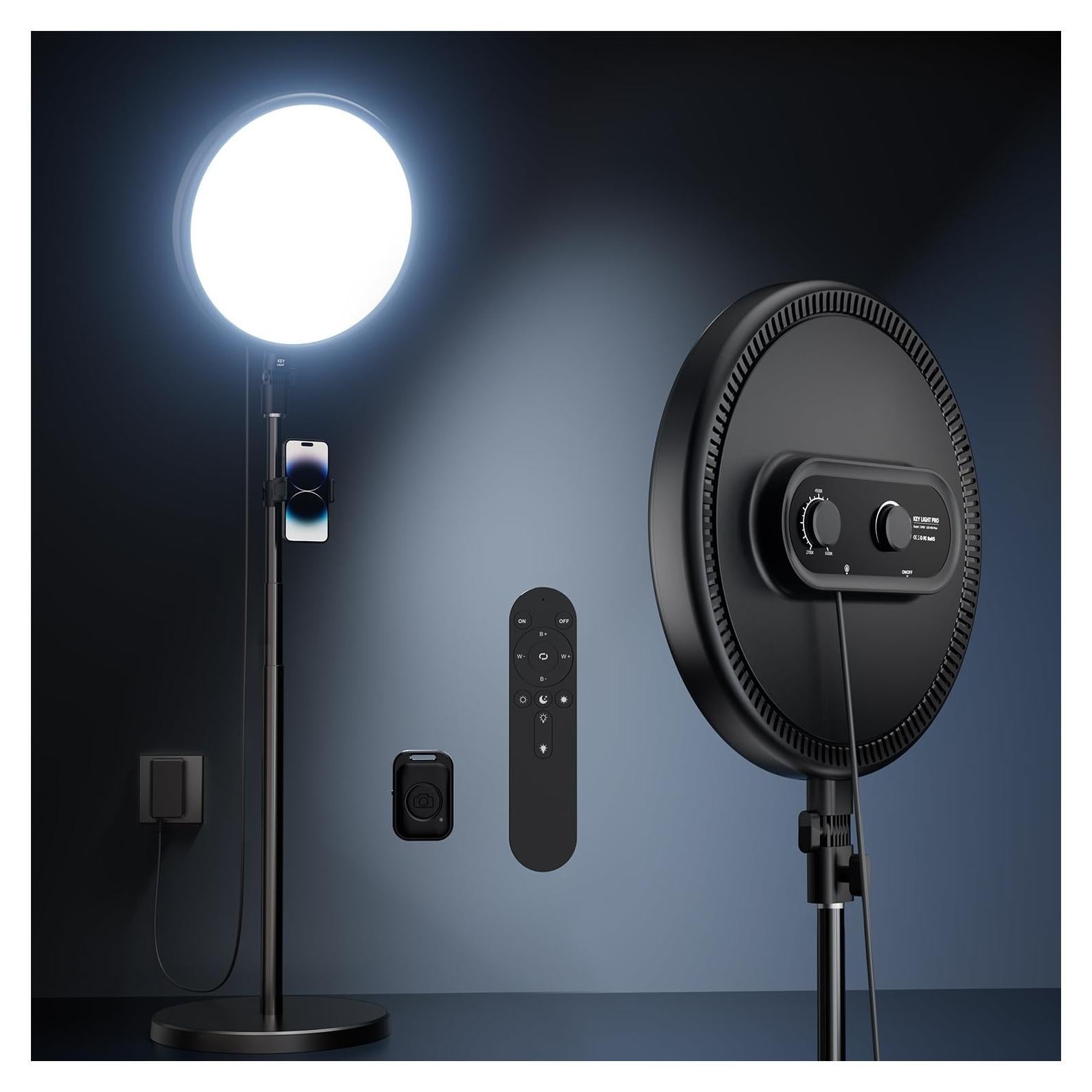 Anillo de Luz Grande TODI 200 cm con Soporte y Control Remoto