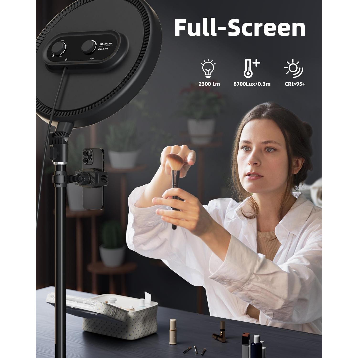 Anillo de Luz Grande TODI 200 cm con Soporte y Control Remoto