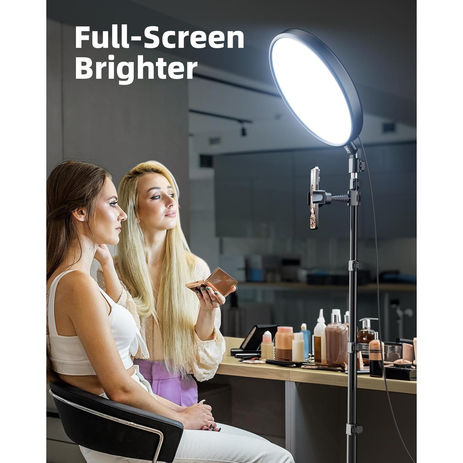 Luz de Anillo Profesional Weilisi con Trípode Ajustable 182.88 cm