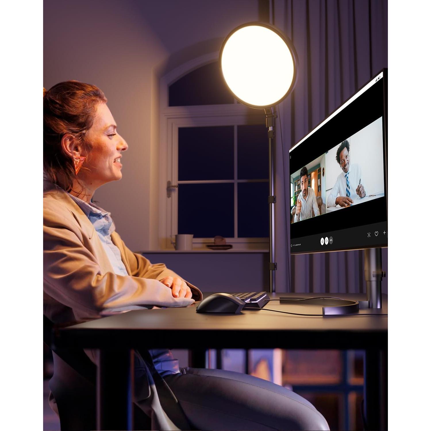 Luz de Anillo Profesional Weilisi con Trípode Ajustable 182.88 cm