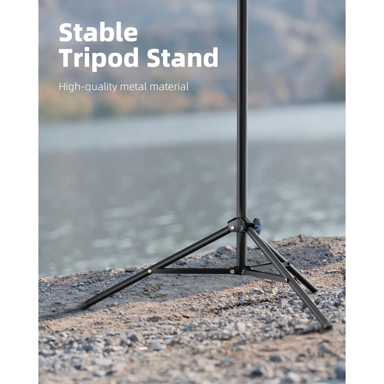 Luz de Anillo LED 10.5" Weilisi con Trípode 69" y Soporte