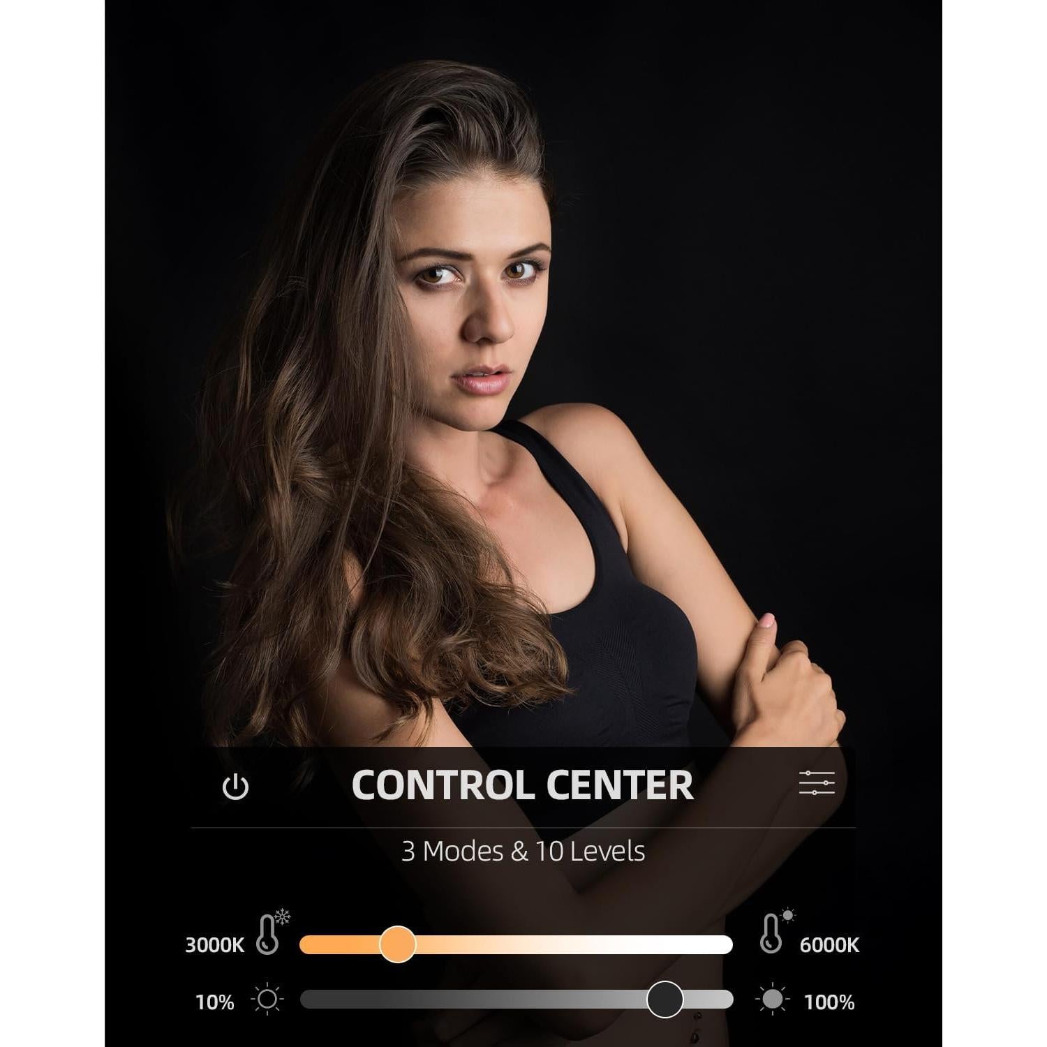 Luz de Anillo LED 10.5" Weilisi con Trípode 69" y Soporte