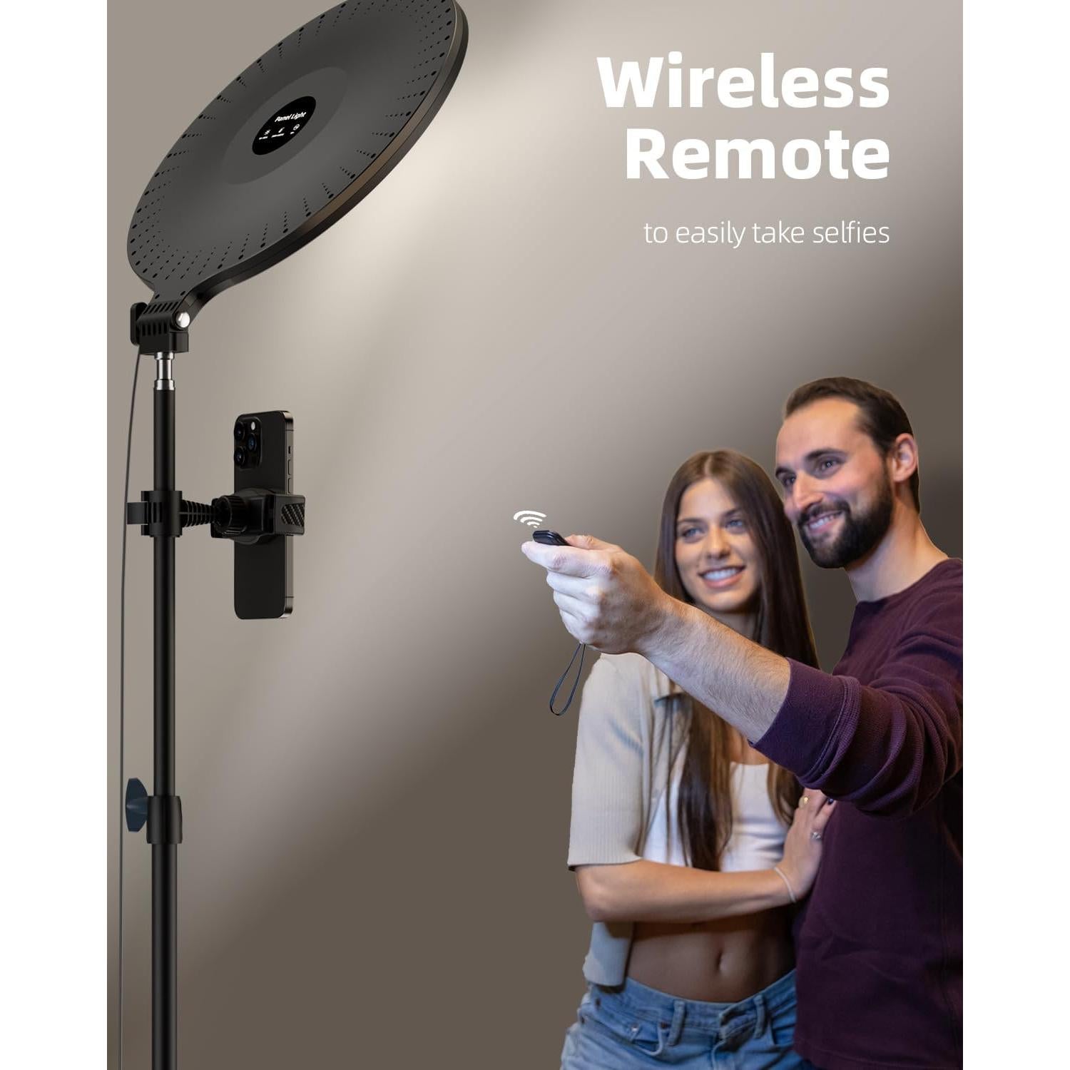 Luz de Anillo LED 10.5" Weilisi con Trípode 69" y Soporte