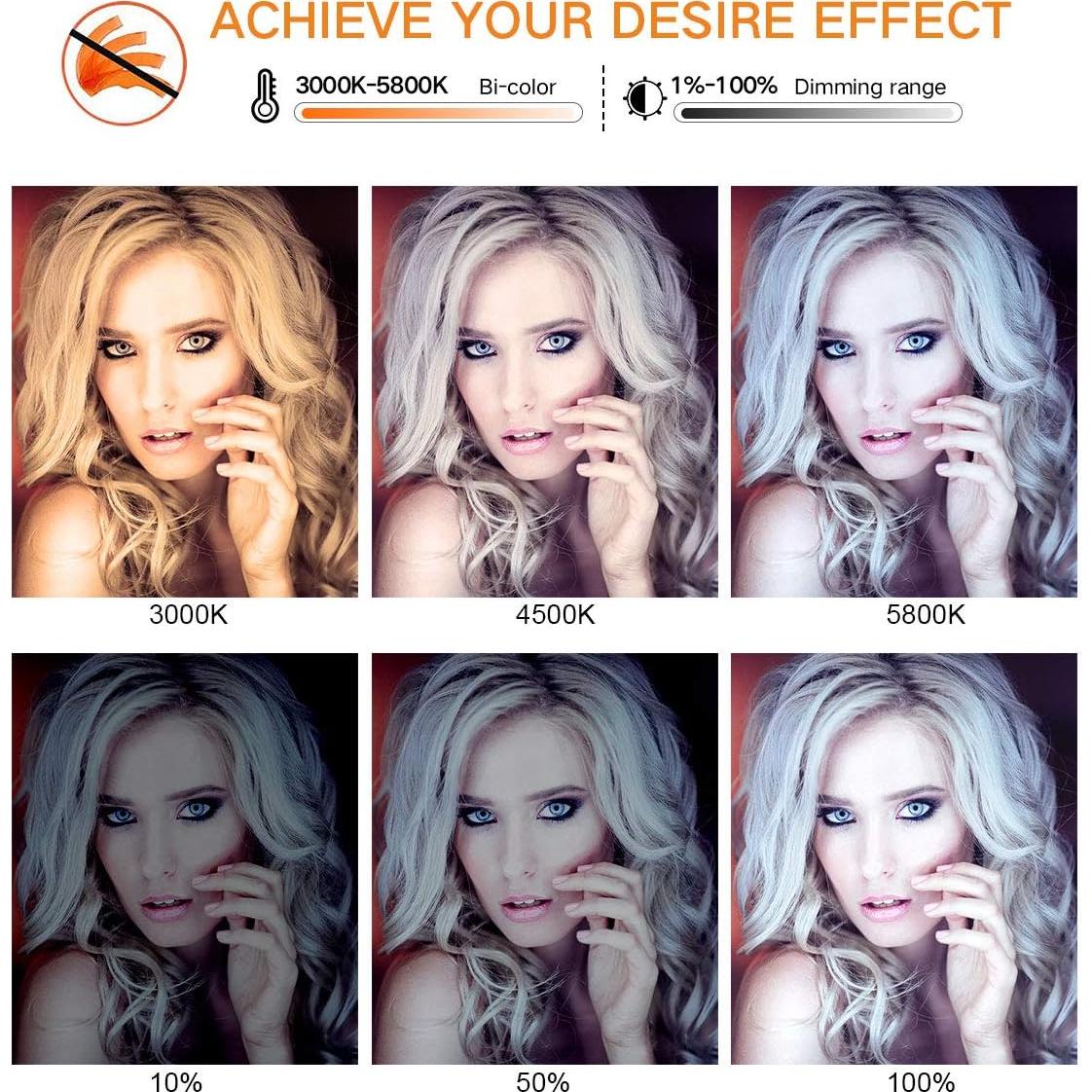 Anillo de Luz LED Bi-Color 19" PIXEL R45C 55W 3000-5800K