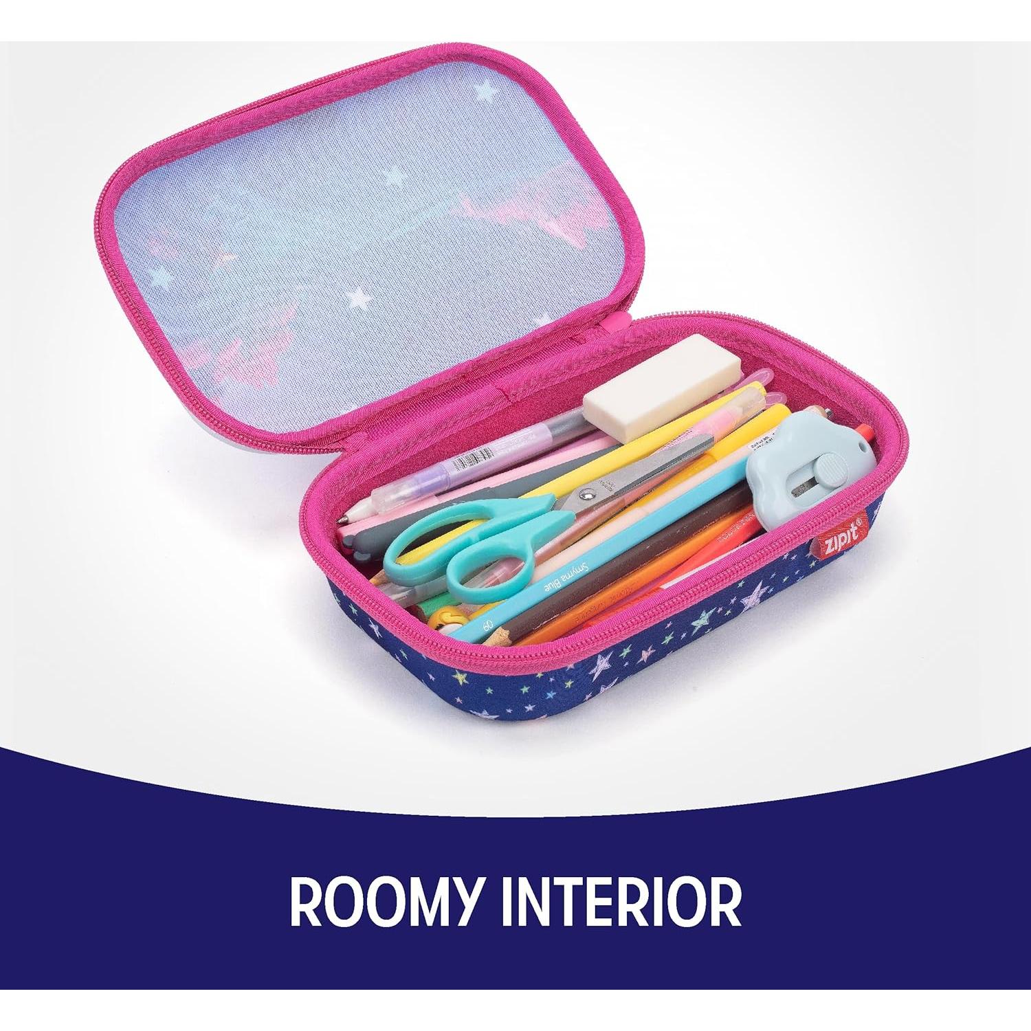 Estuche de Lápices ZIPIT Estrellas Transparente Grande