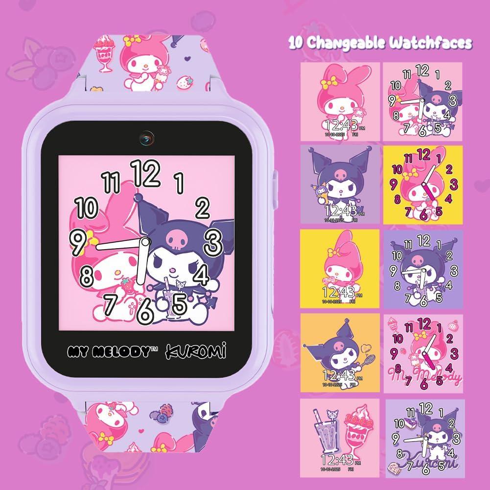 Reloj inteligente Sanrio My Melody y Kuromi 10 caras juegos