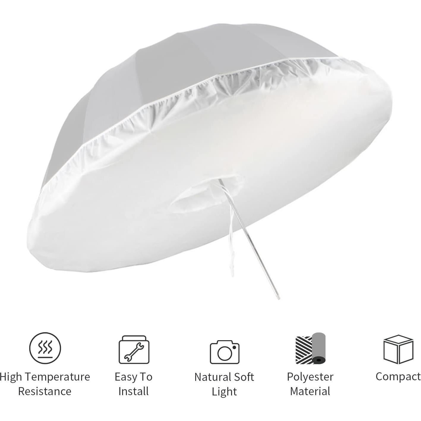 Difusor de Tela Suave Selens 65" para Paraguas Fotográfico