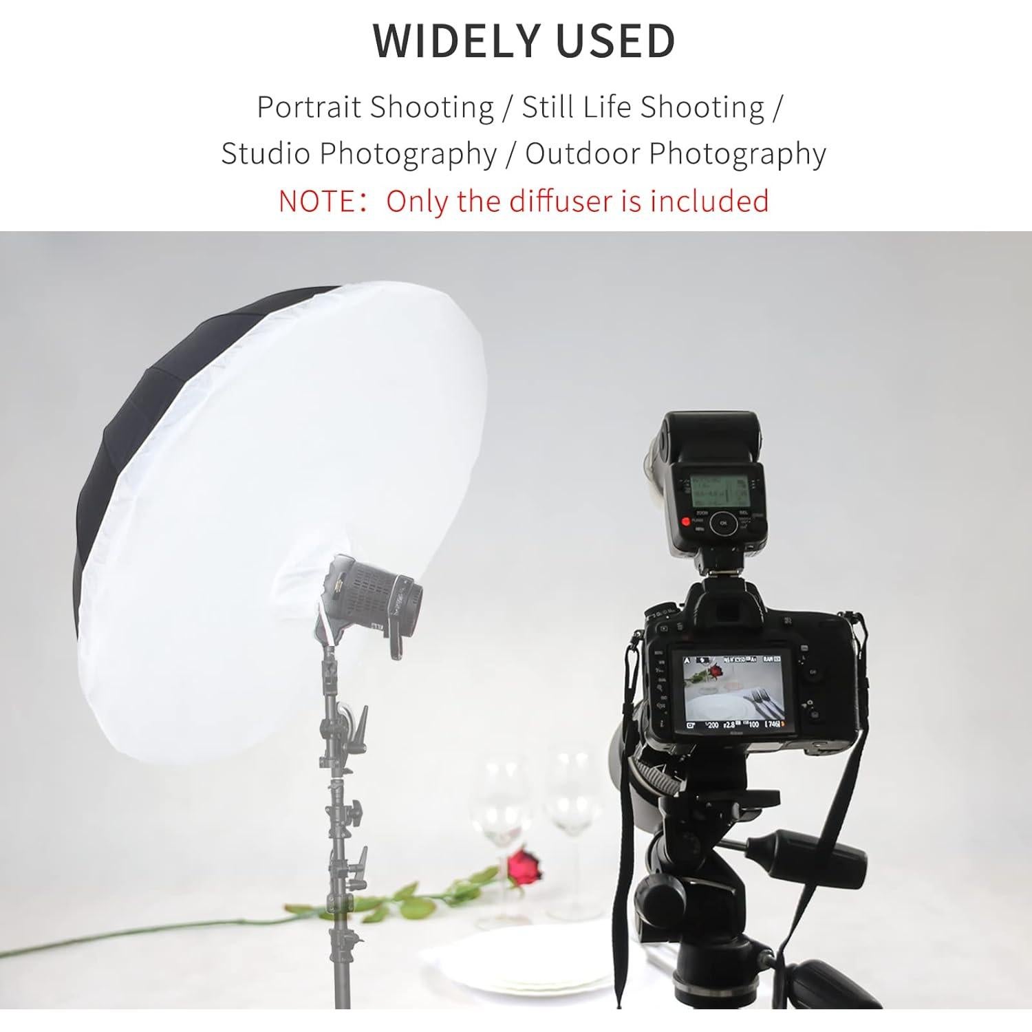 Difusor de Tela Suave Selens 65" para Paraguas Fotográfico