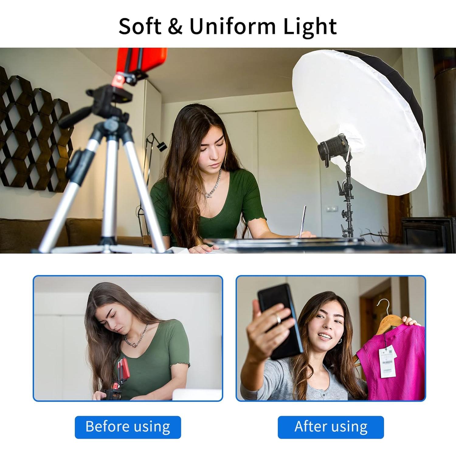 Difusor de Tela Suave Selens 65" para Paraguas Fotográfico