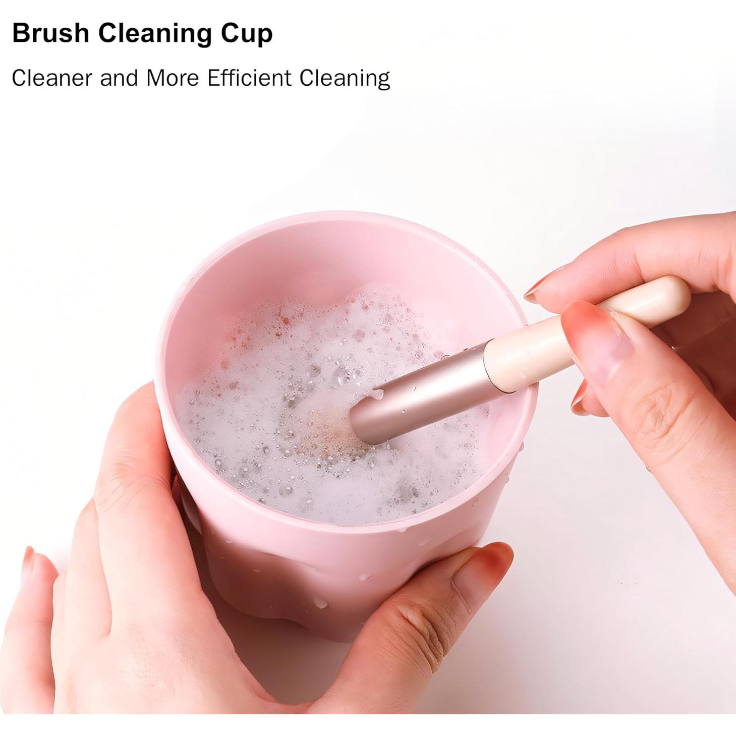 Limpiador y Secador de Brochas Merkyo Spin 360° Azul