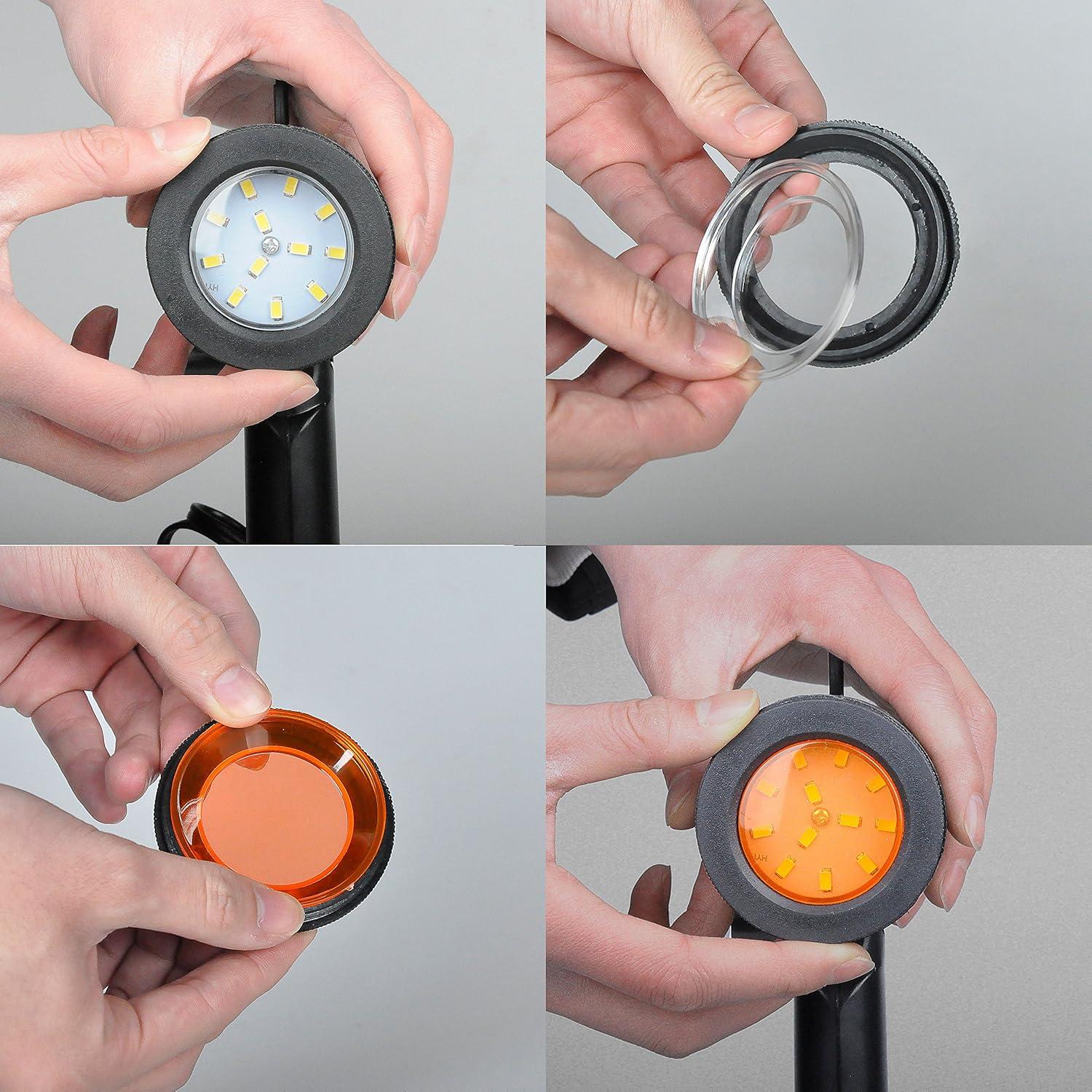 EMART Photography LED Continuous Light Lamp 5500K Portable Camera Photo Lighting for Table Top Studio - 2 Sets