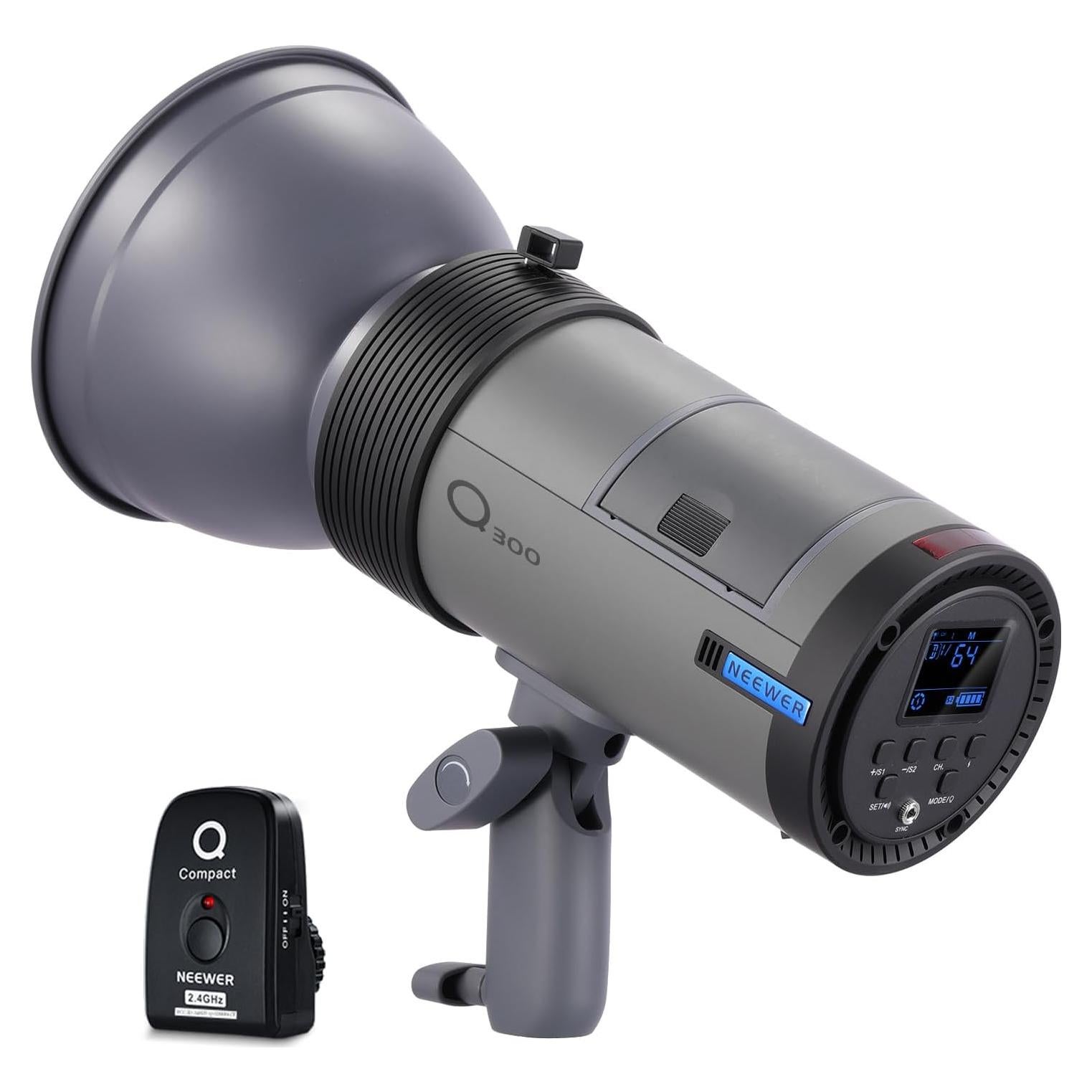 Flash Estudio NEEWER Q300 300Ws Inalámbrico 7800mAh